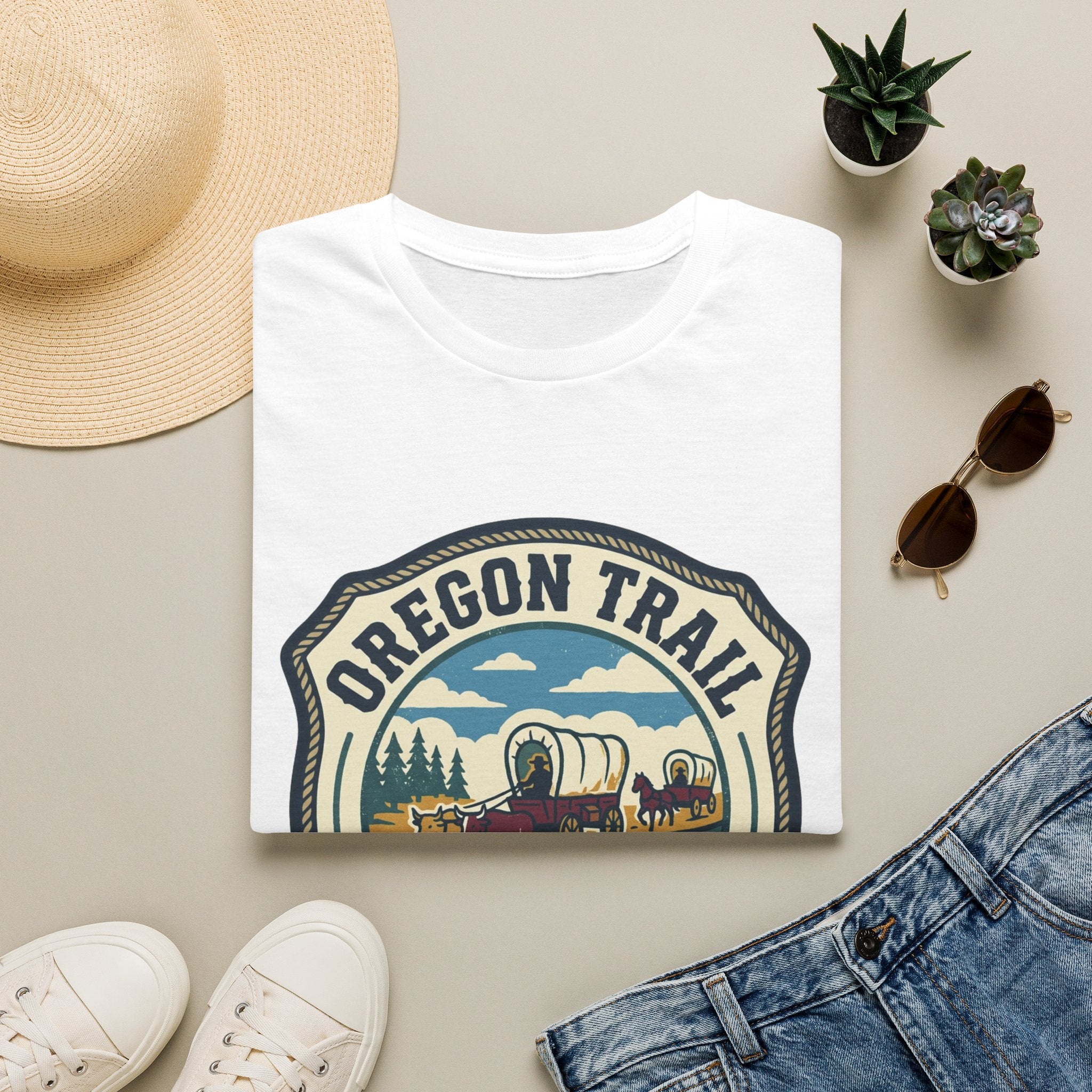 Oregon Trail  Gen X Social Club T-Shirt – Vintage Wagon Trail Graphic Tee