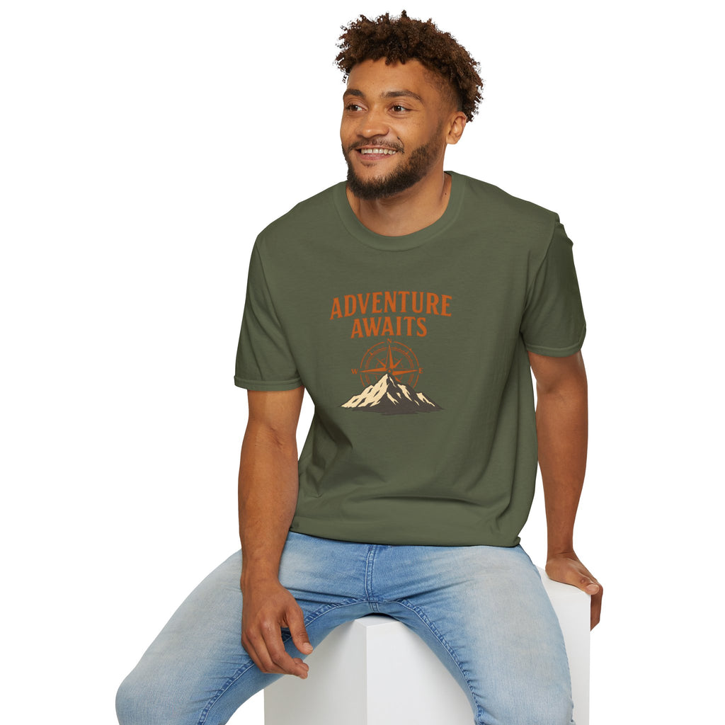 Adventure Awaits Mountain Compass T-Shirt