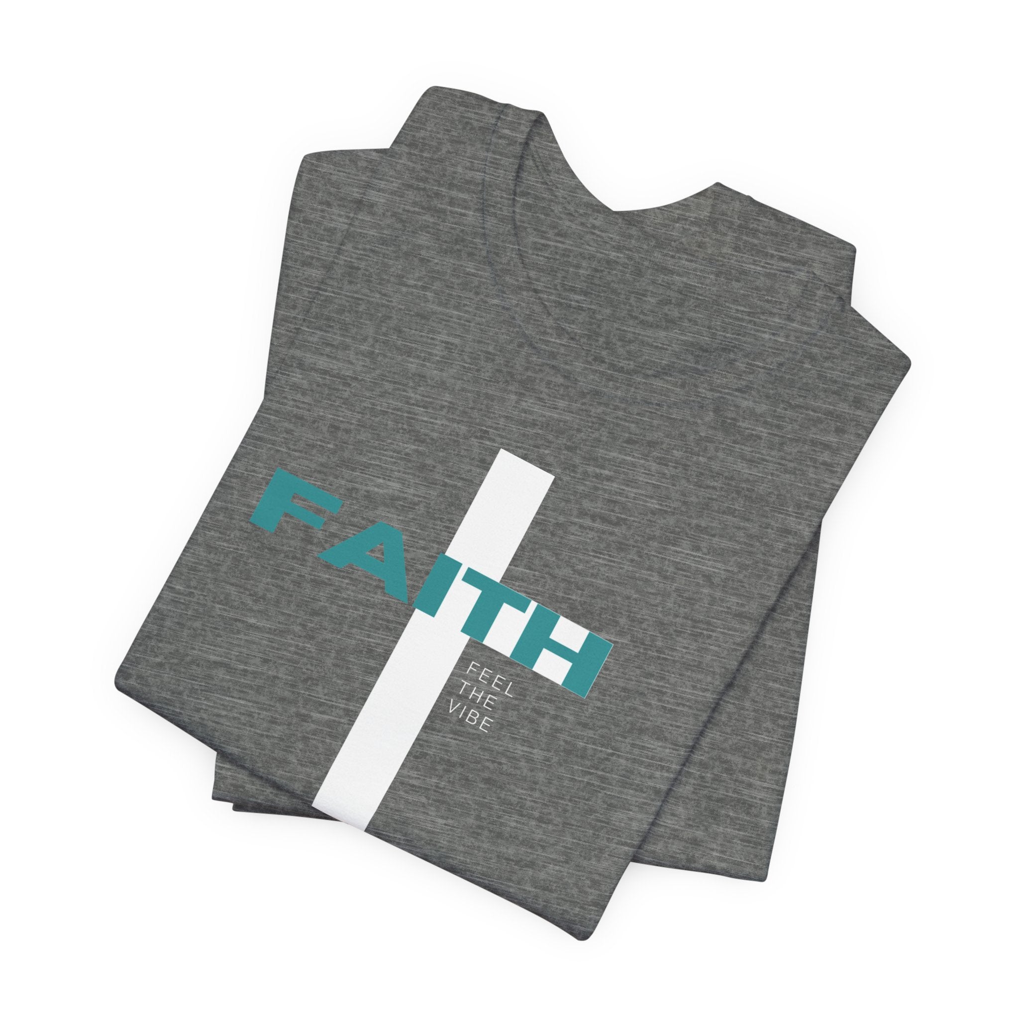 Faith Cross T-Shirt | Vertical Cross with FAITH text