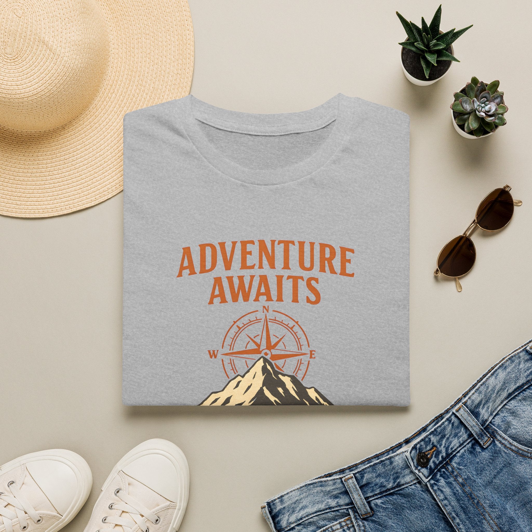 Adventure Awaits Mountain Compass T-Shirt