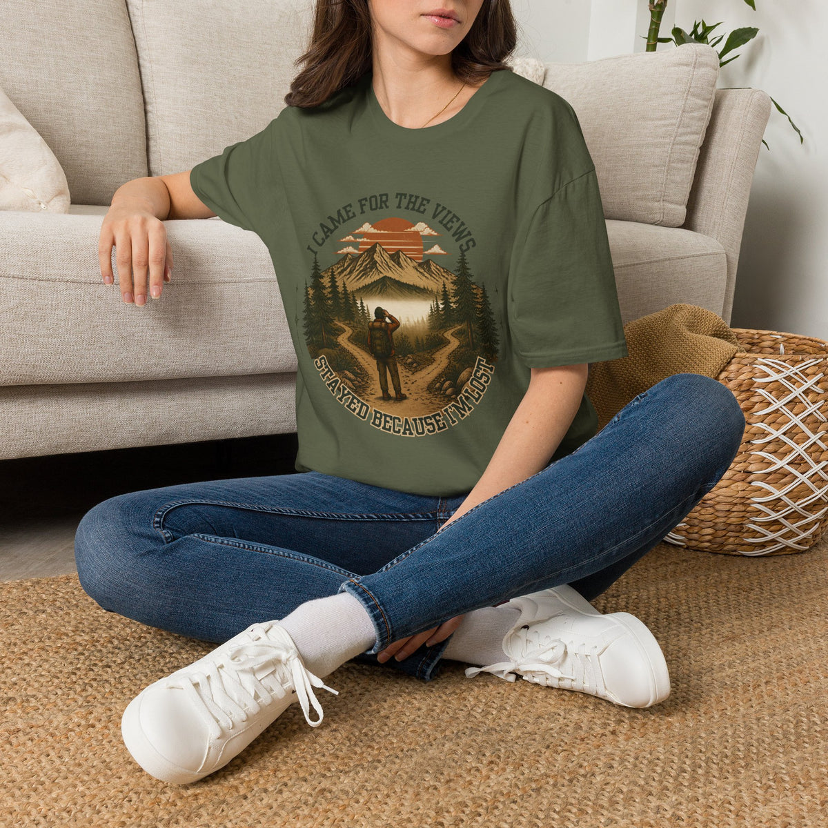 I Came For The Views Mountain Hiking T-Shirt