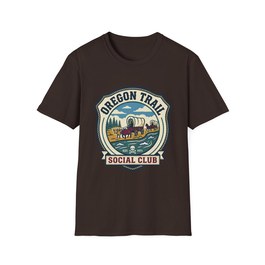 Oregon Trail  Gen X Social Club T-Shirt – Vintage Wagon Trail Graphic Tee
