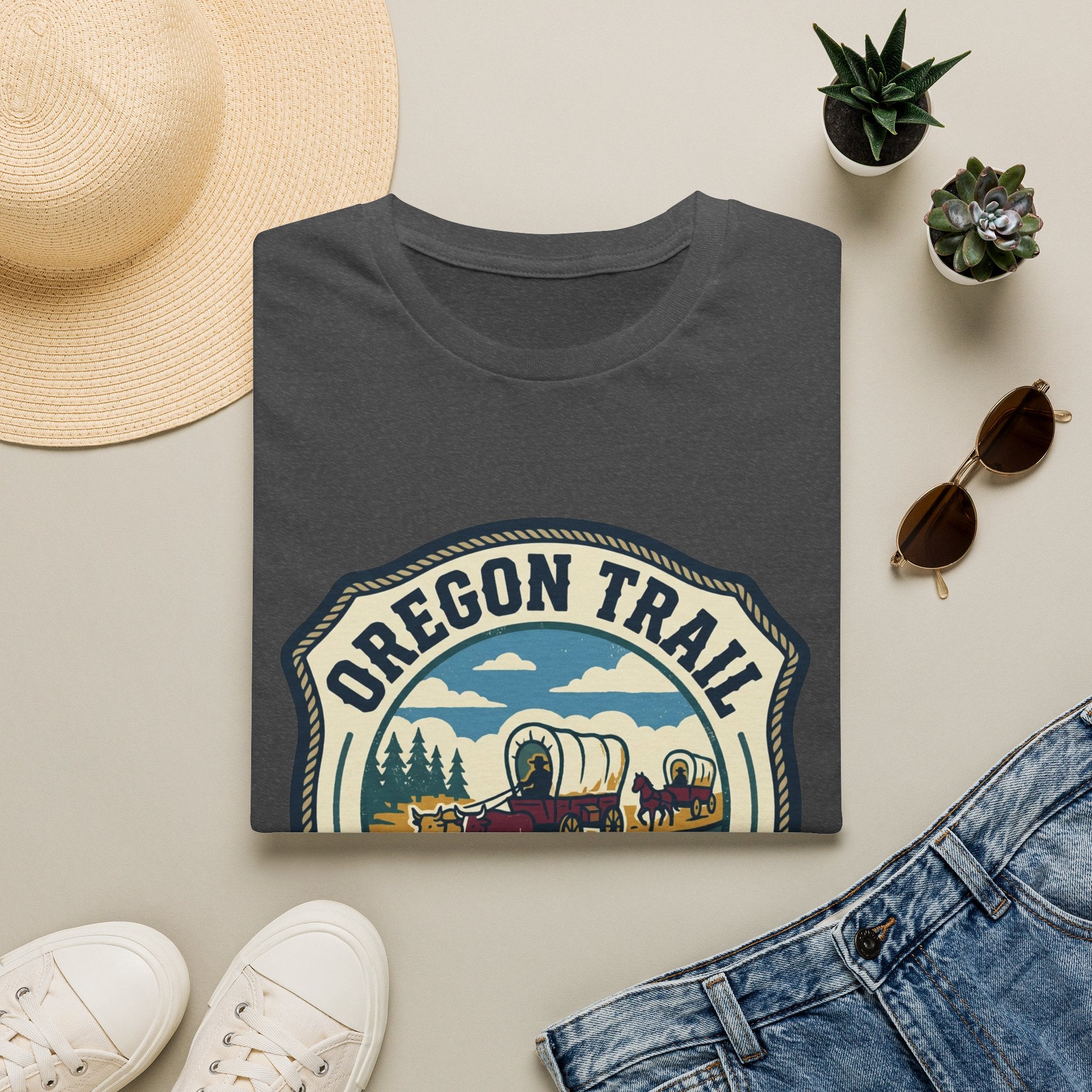 Oregon Trail  Gen X Social Club T-Shirt – Vintage Wagon Trail Graphic Tee