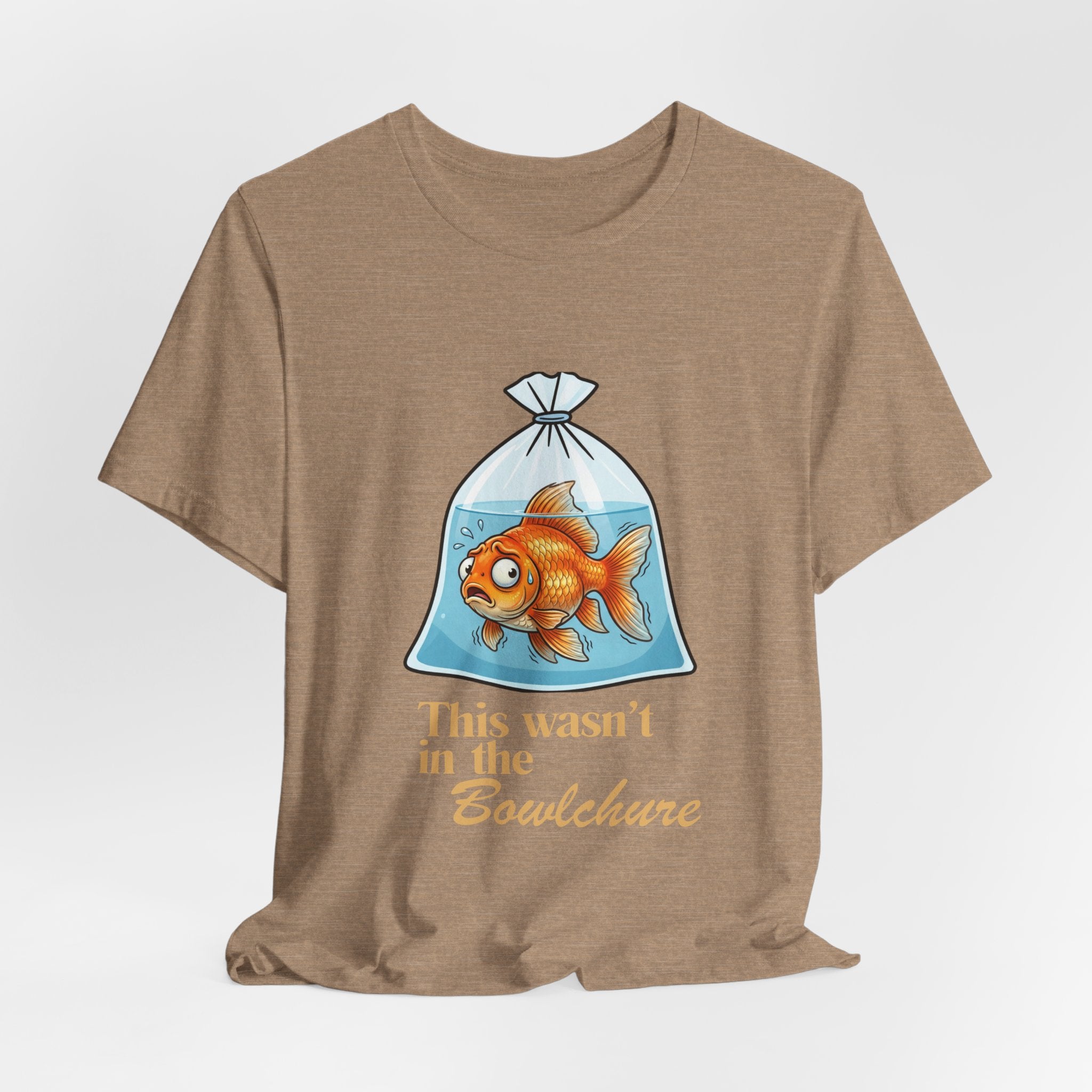 Copy of Goldfish in Bag This Wasn't in the Bowl-chure, T-Shirt | Funny Fish Illustration