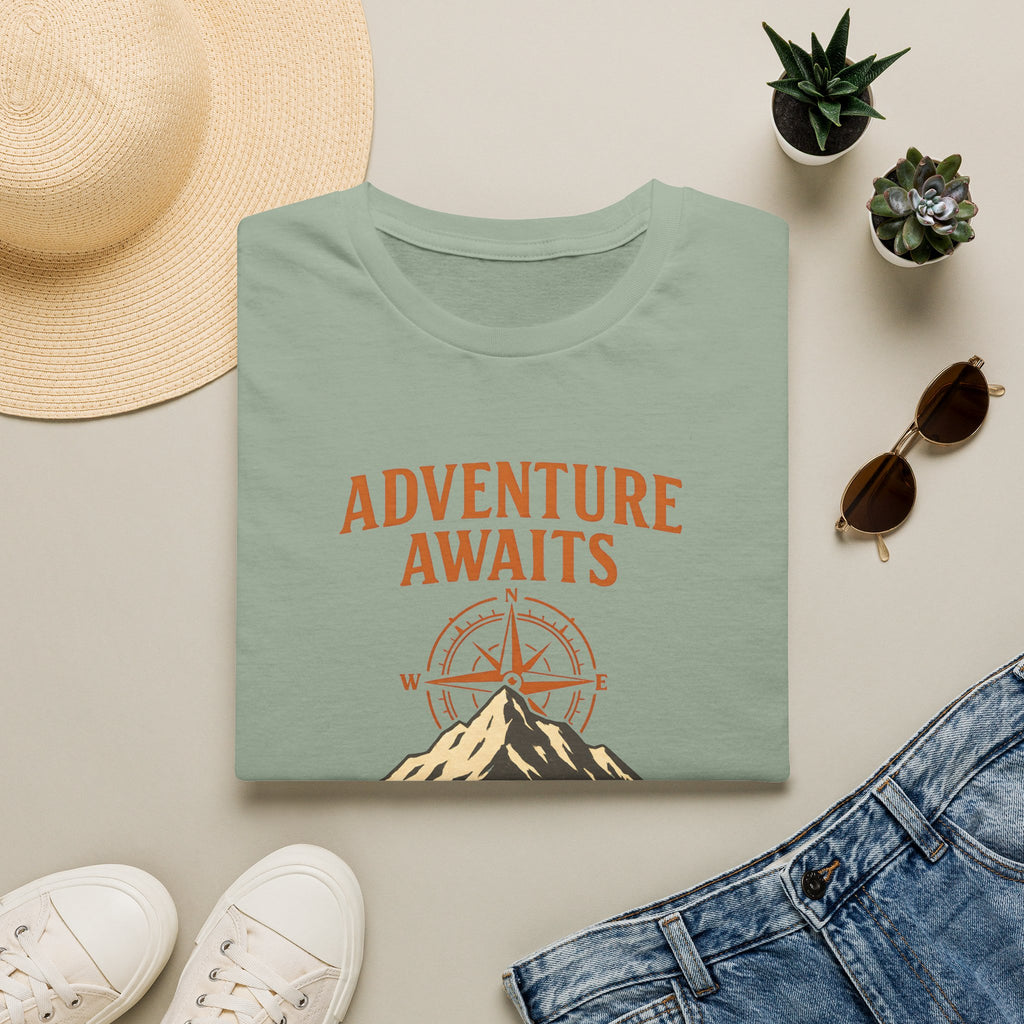 Adventure Awaits Mountain Compass T-Shirt