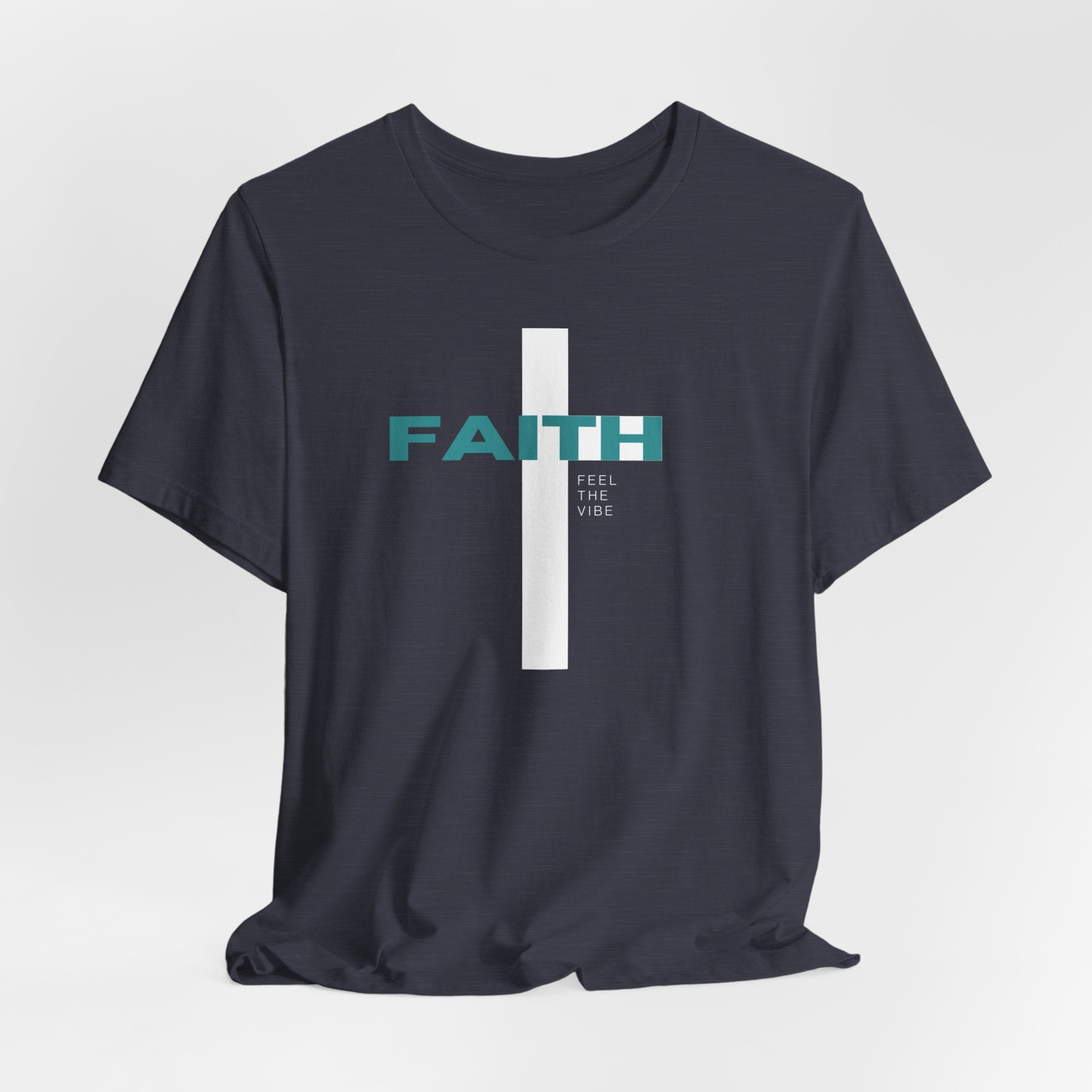 Faith Cross T-Shirt | Vertical Cross with FAITH text