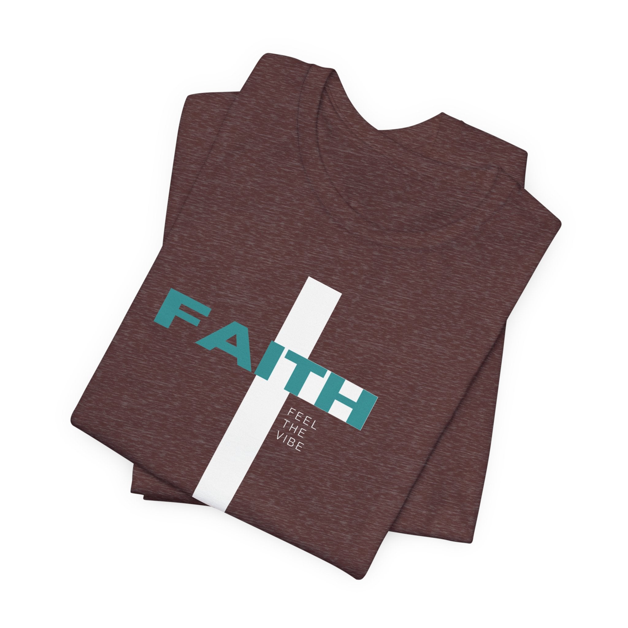 Faith Cross T-Shirt | Vertical Cross with FAITH text