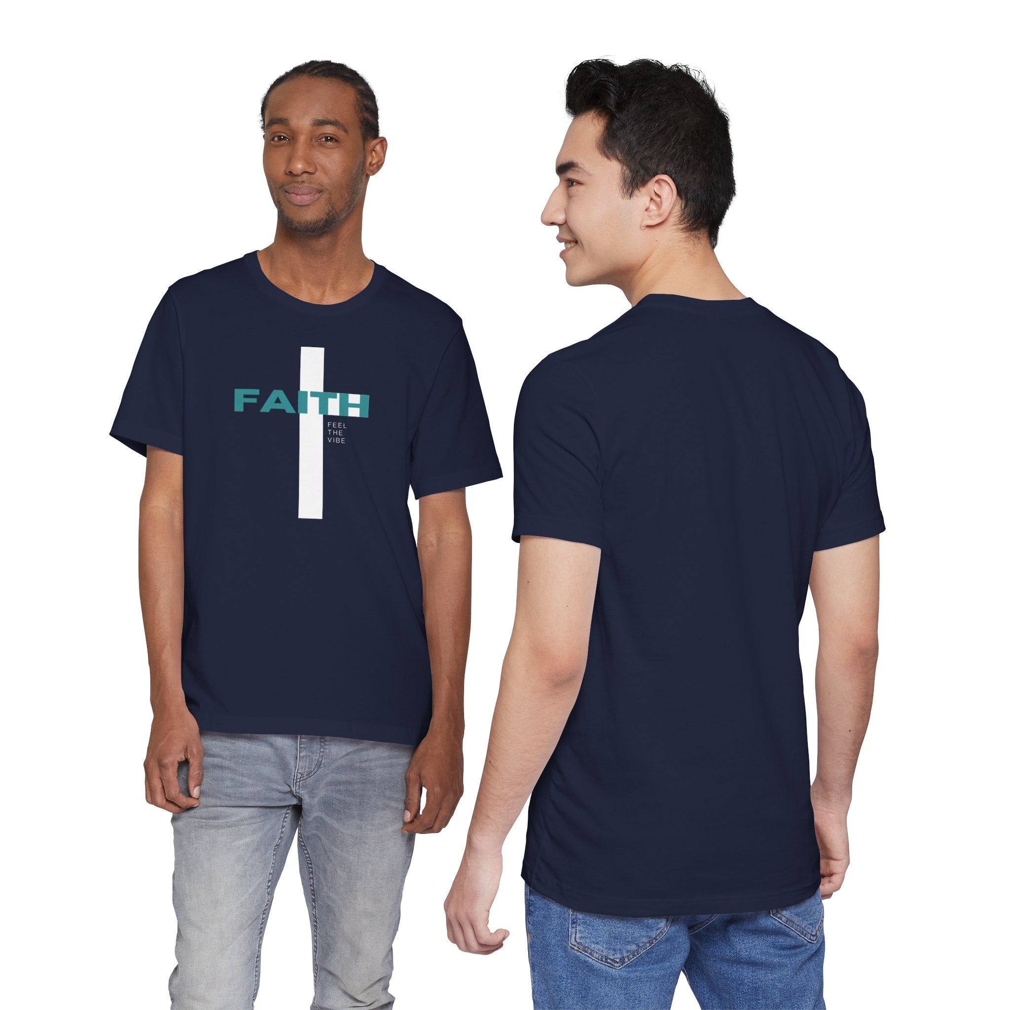 Faith Cross T-Shirt | Vertical Cross with FAITH text