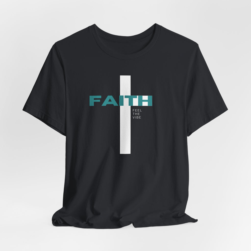 Faith Cross T-Shirt | Vertical Cross with FAITH text
