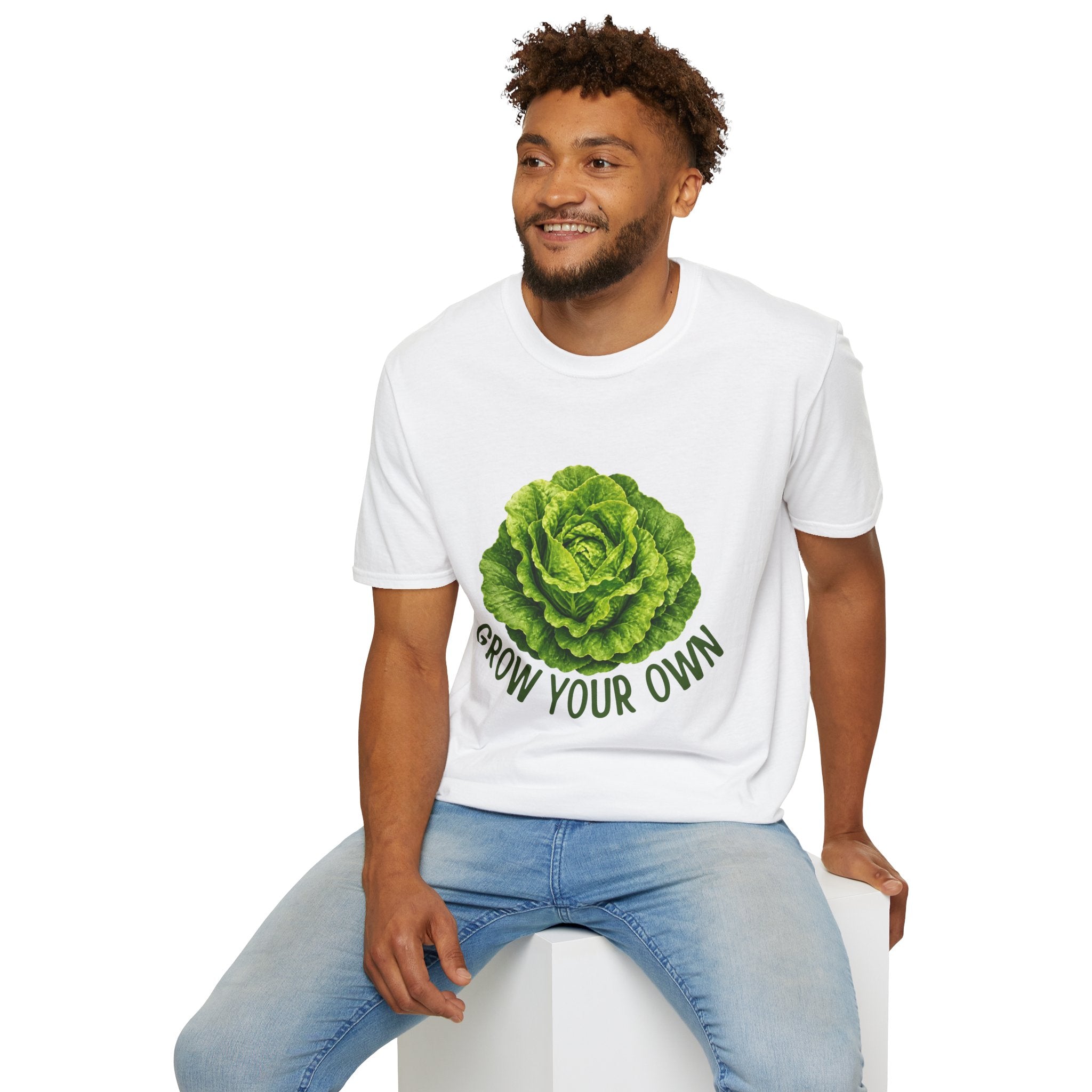 Lettuce Graphic T-Shirt — "Grow Your Own" Eco Garden Tee