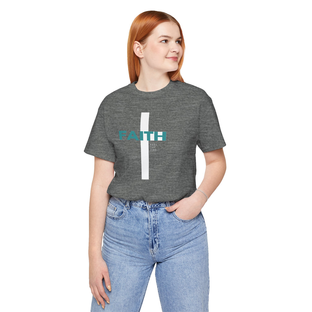 Faith Cross T-Shirt | Vertical Cross with FAITH text