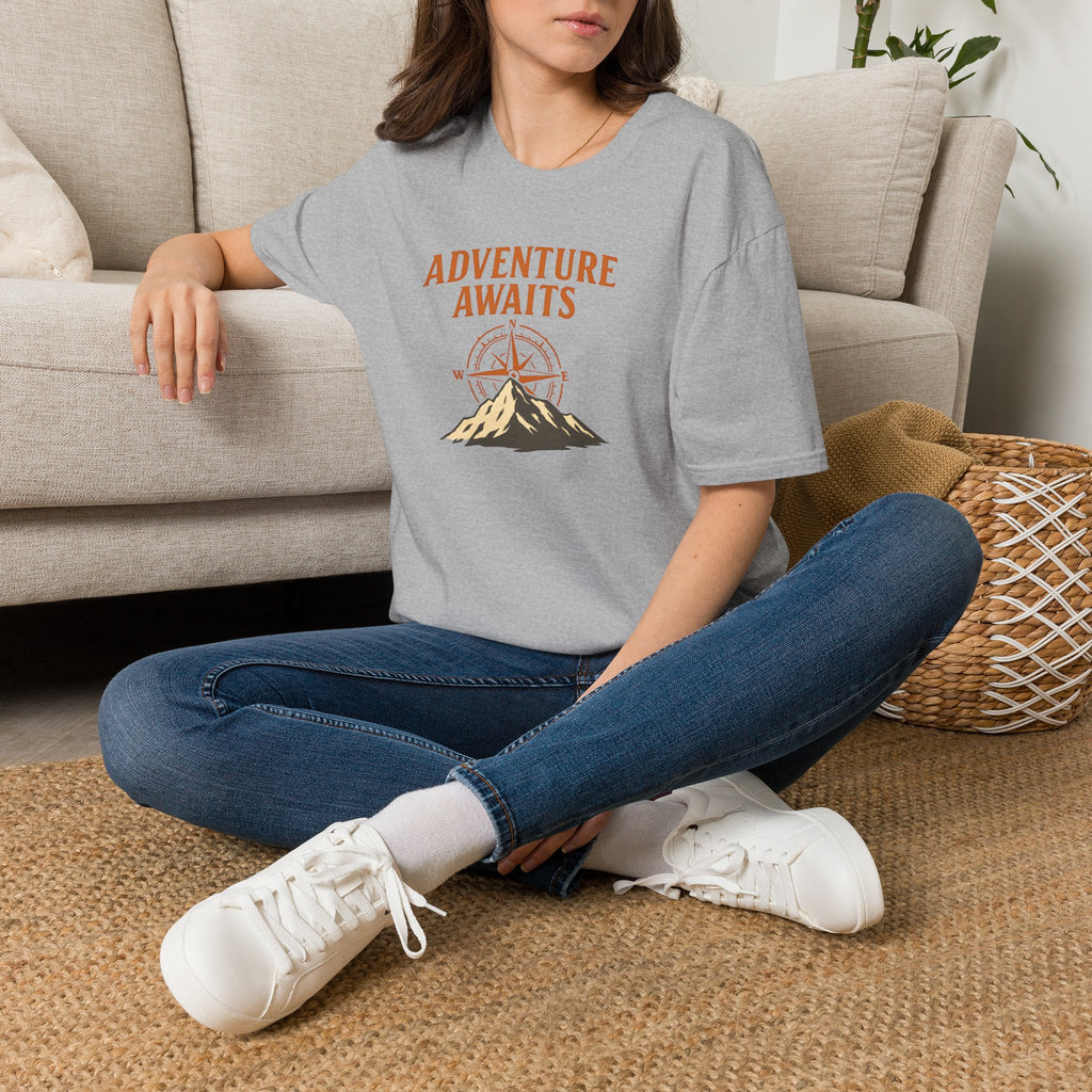 Adventure Awaits Mountain Compass T-Shirt