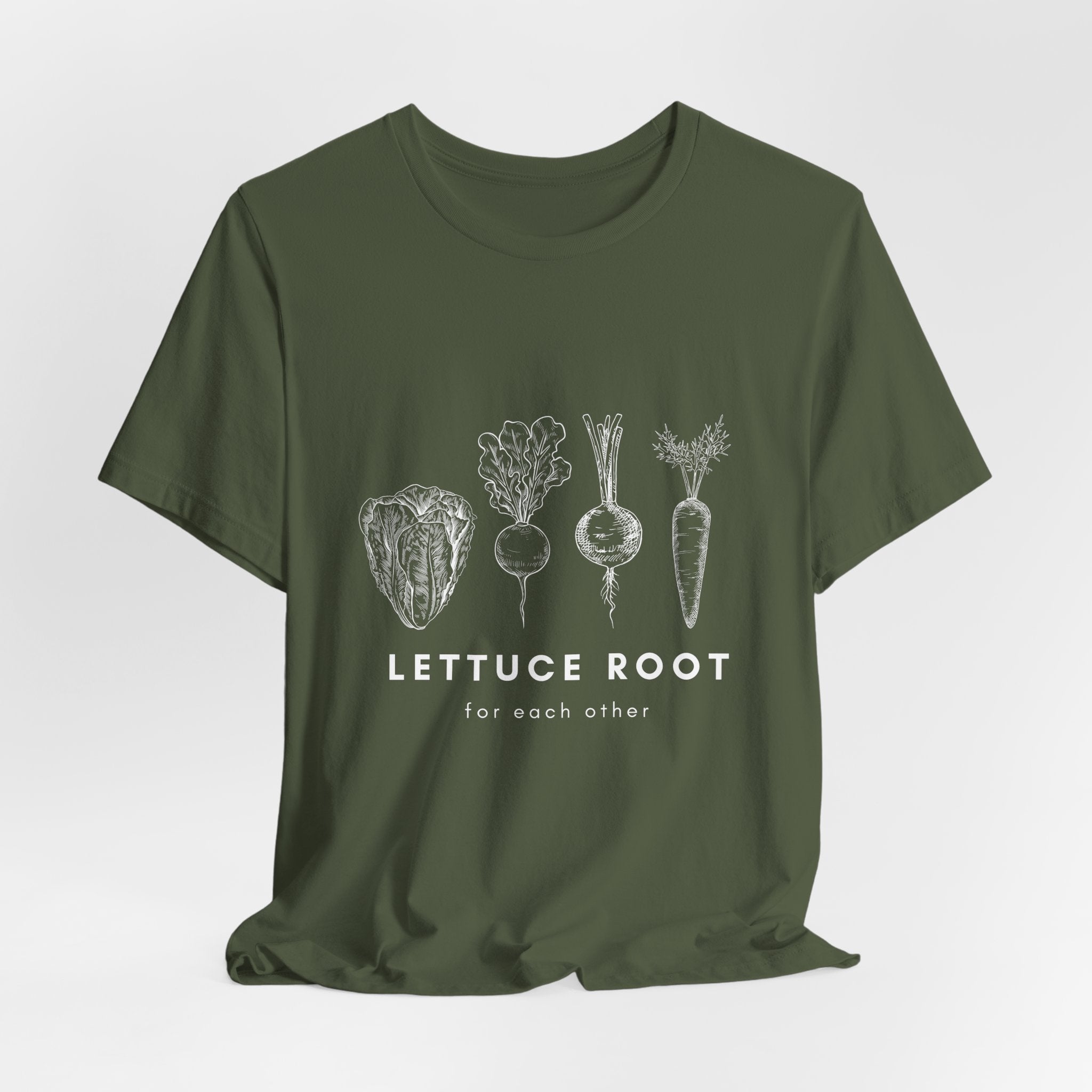 Lettuce Root vegetable sketch tee | Lettuce, Beet, Radish, Carrot design
