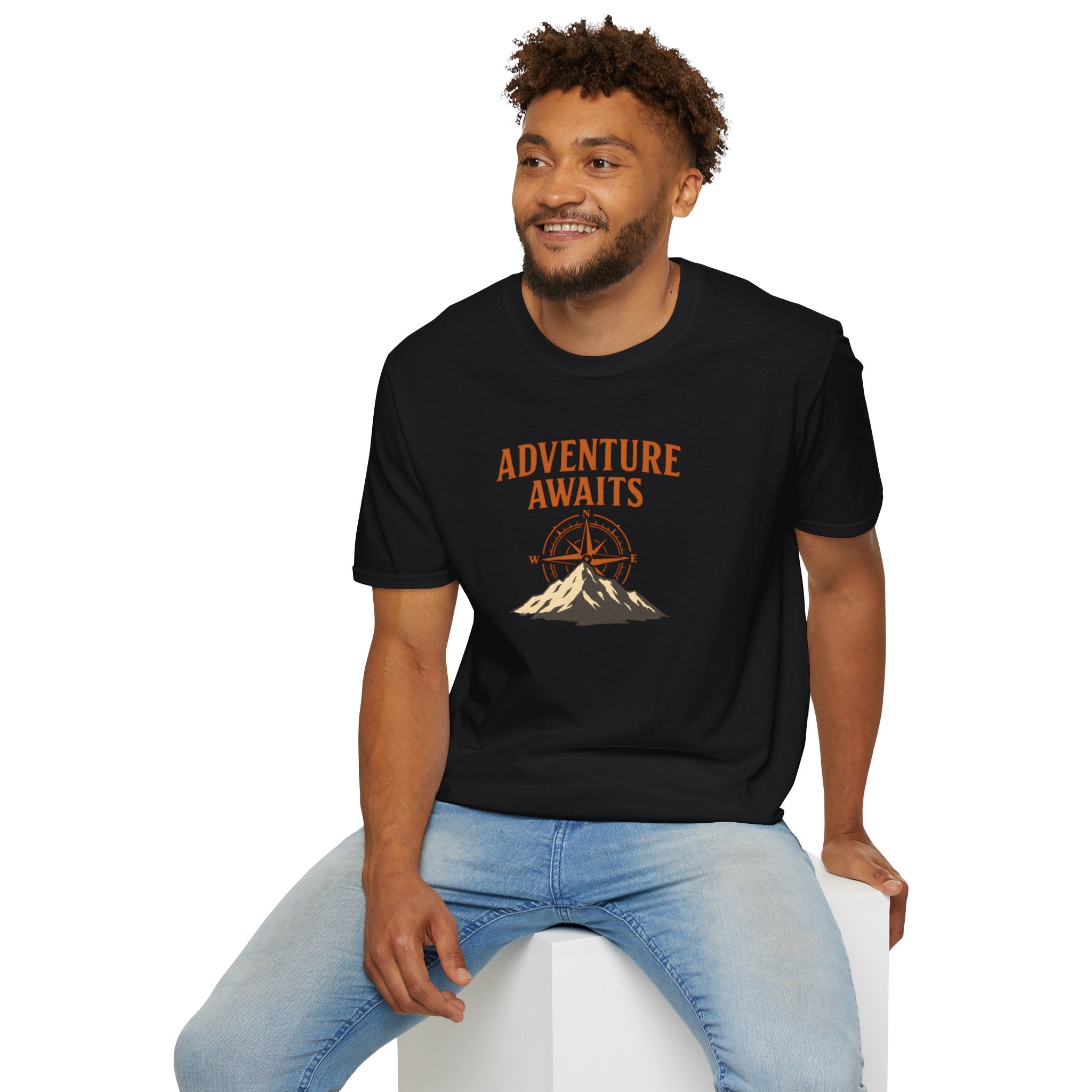 Adventure Awaits Mountain Compass T-Shirt