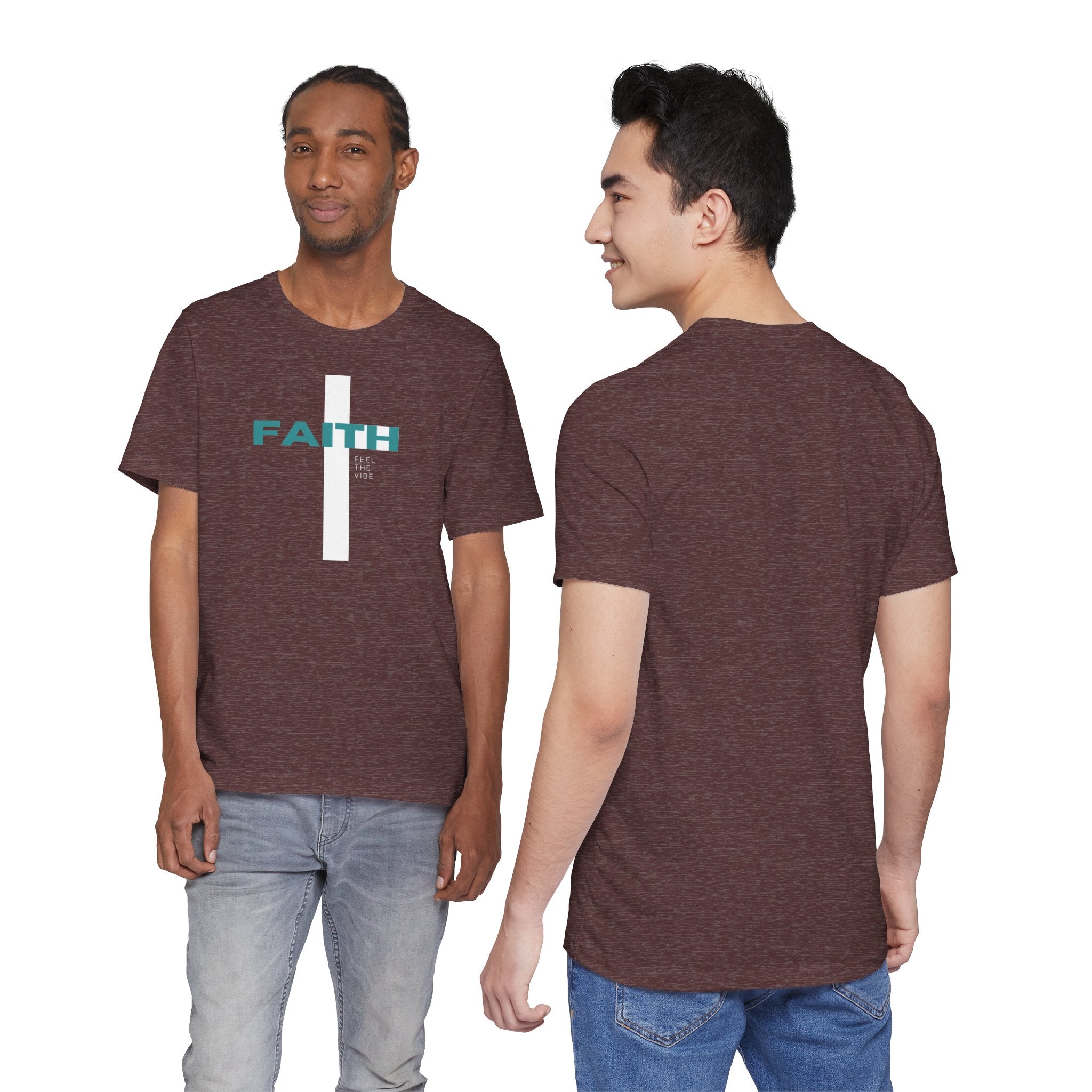 Faith Cross T-Shirt | Vertical Cross with FAITH text