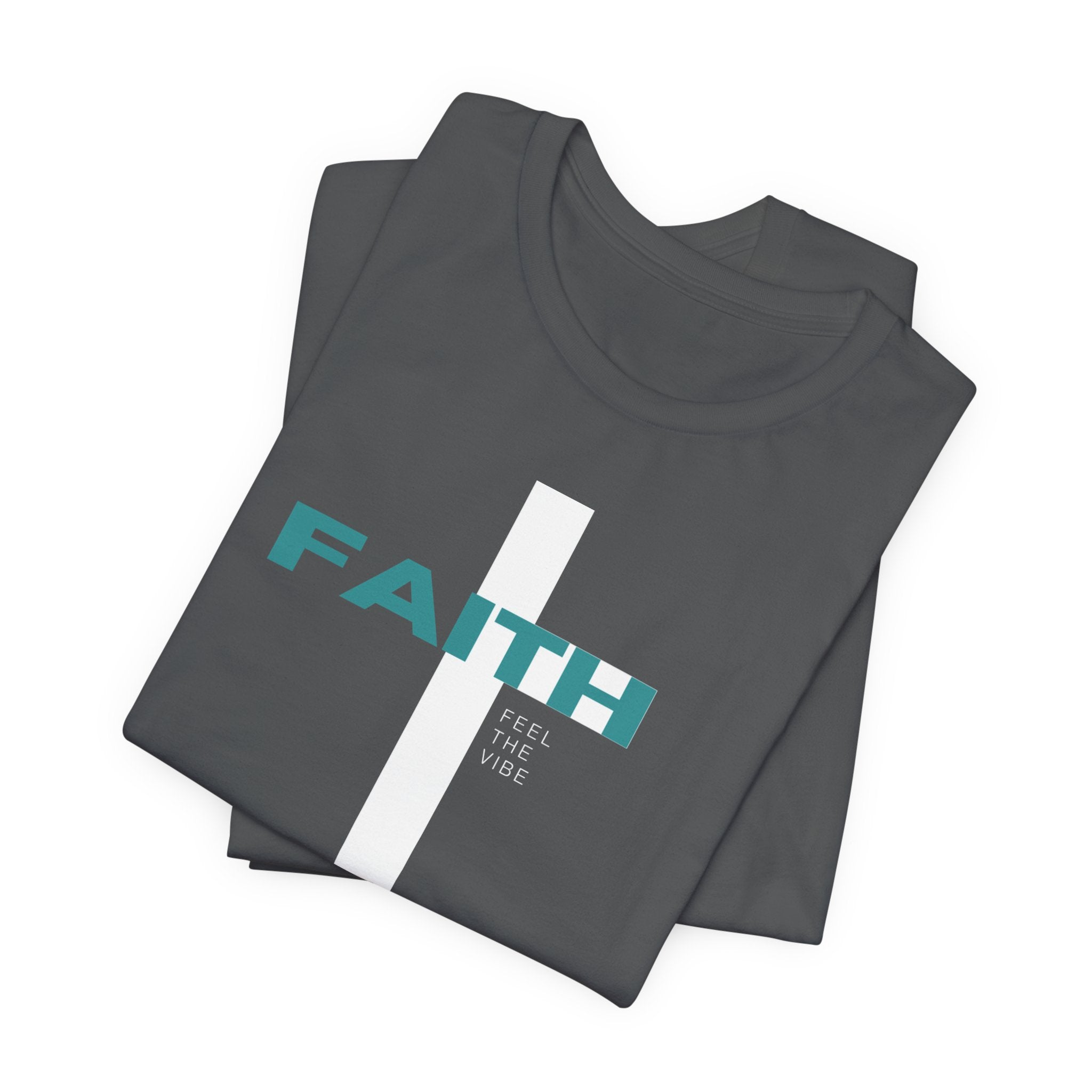 Faith Cross T-Shirt | Vertical Cross with FAITH text