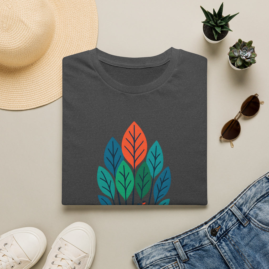 Nature Walk T‑Shirt — Minimal Leaf Forest Graphic Tee