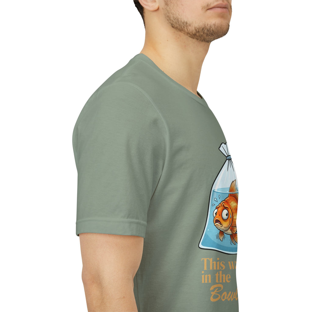 Copy of Goldfish in Bag This Wasn't in the Bowl-chure, T-Shirt | Funny Fish Illustration