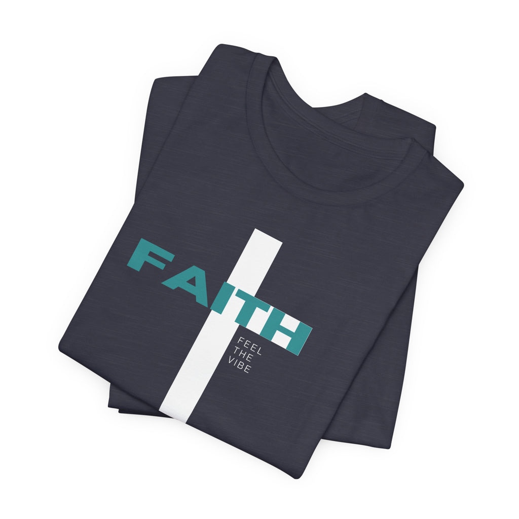 Faith Cross T-Shirt | Vertical Cross with FAITH text