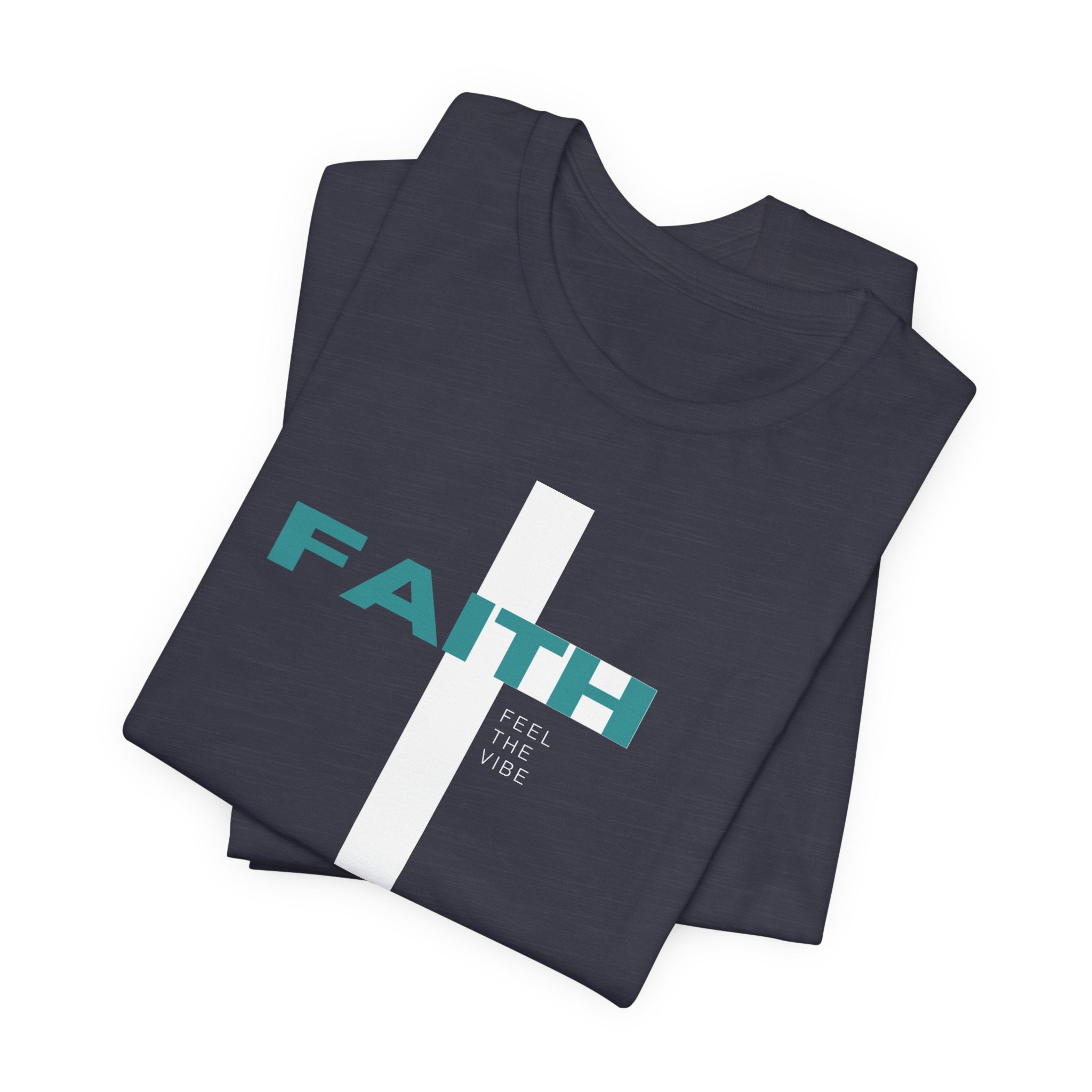 Faith Cross T-Shirt | Vertical Cross with FAITH text