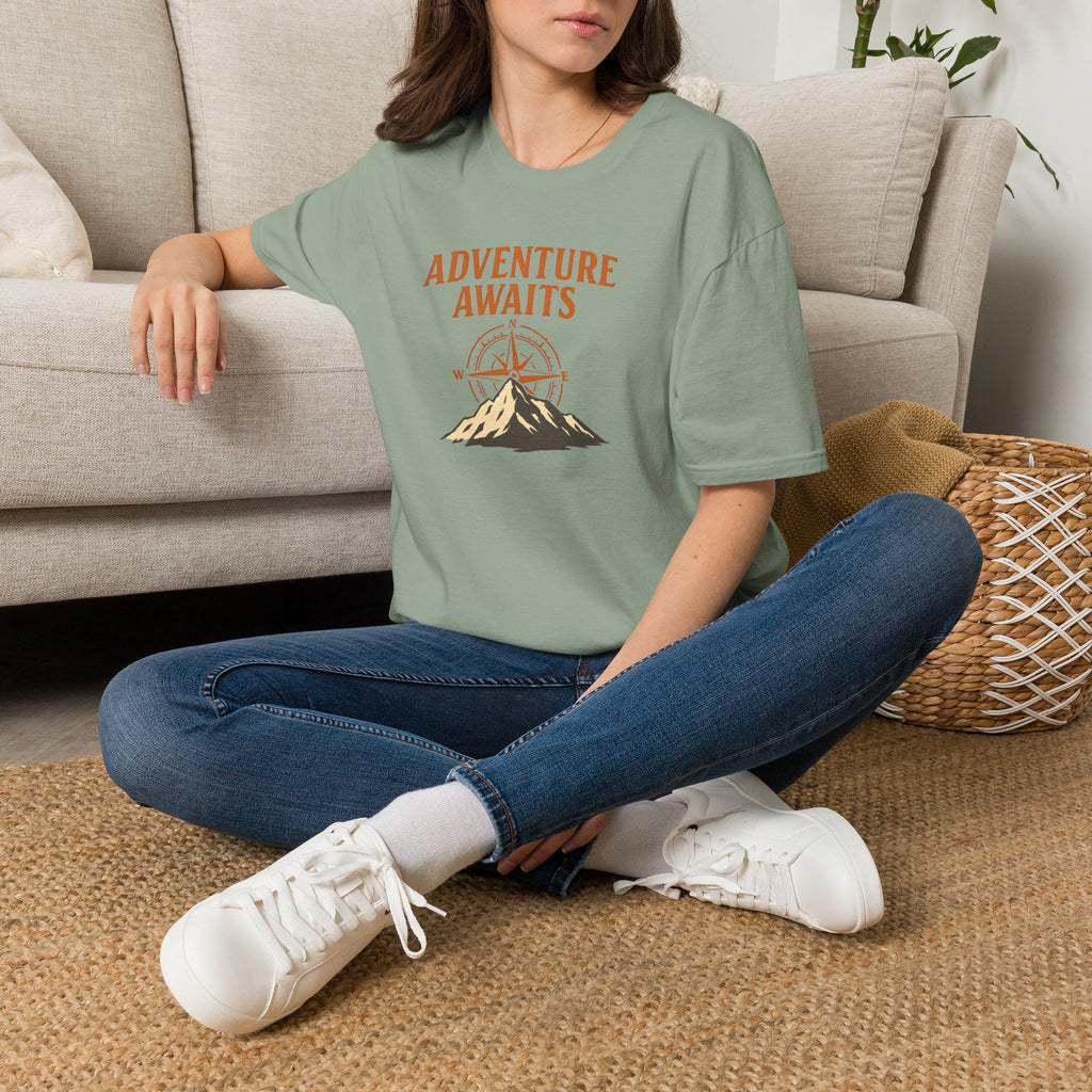 Adventure Awaits Mountain Compass T-Shirt