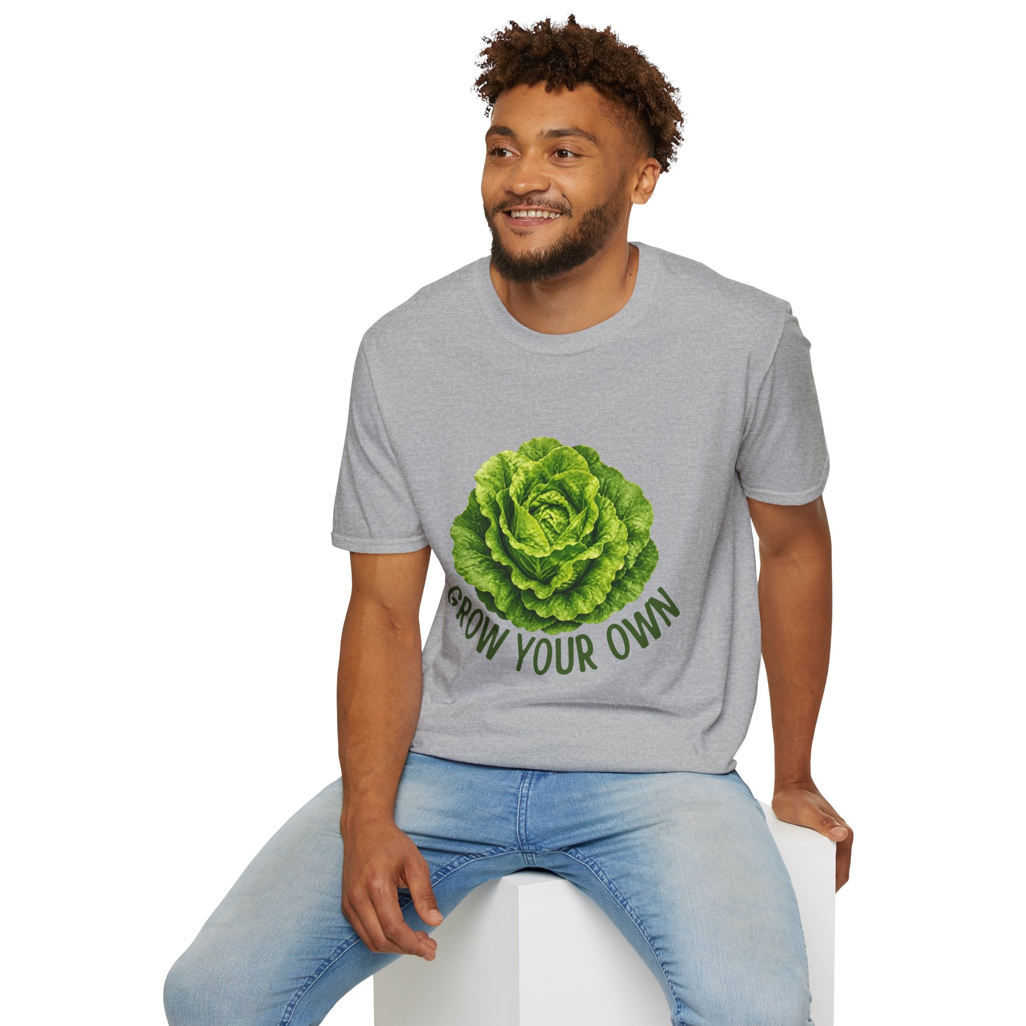 Lettuce Graphic T-Shirt — "Grow Your Own" Eco Garden Tee