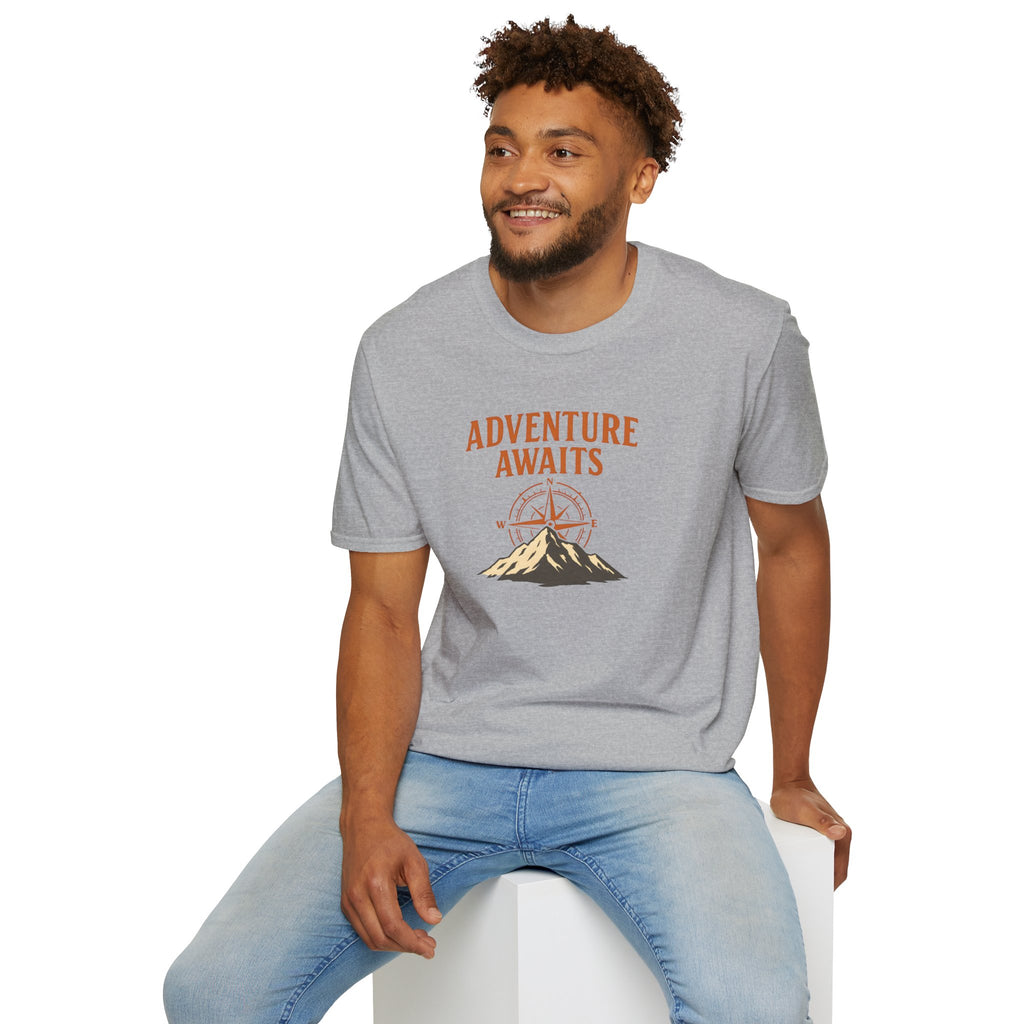 Adventure Awaits Mountain Compass T-Shirt