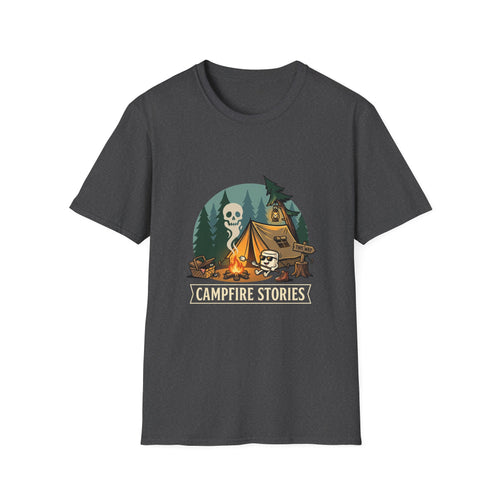 Camping Kills T-Shirt — Spooky Skull Campsite Graphic Tee