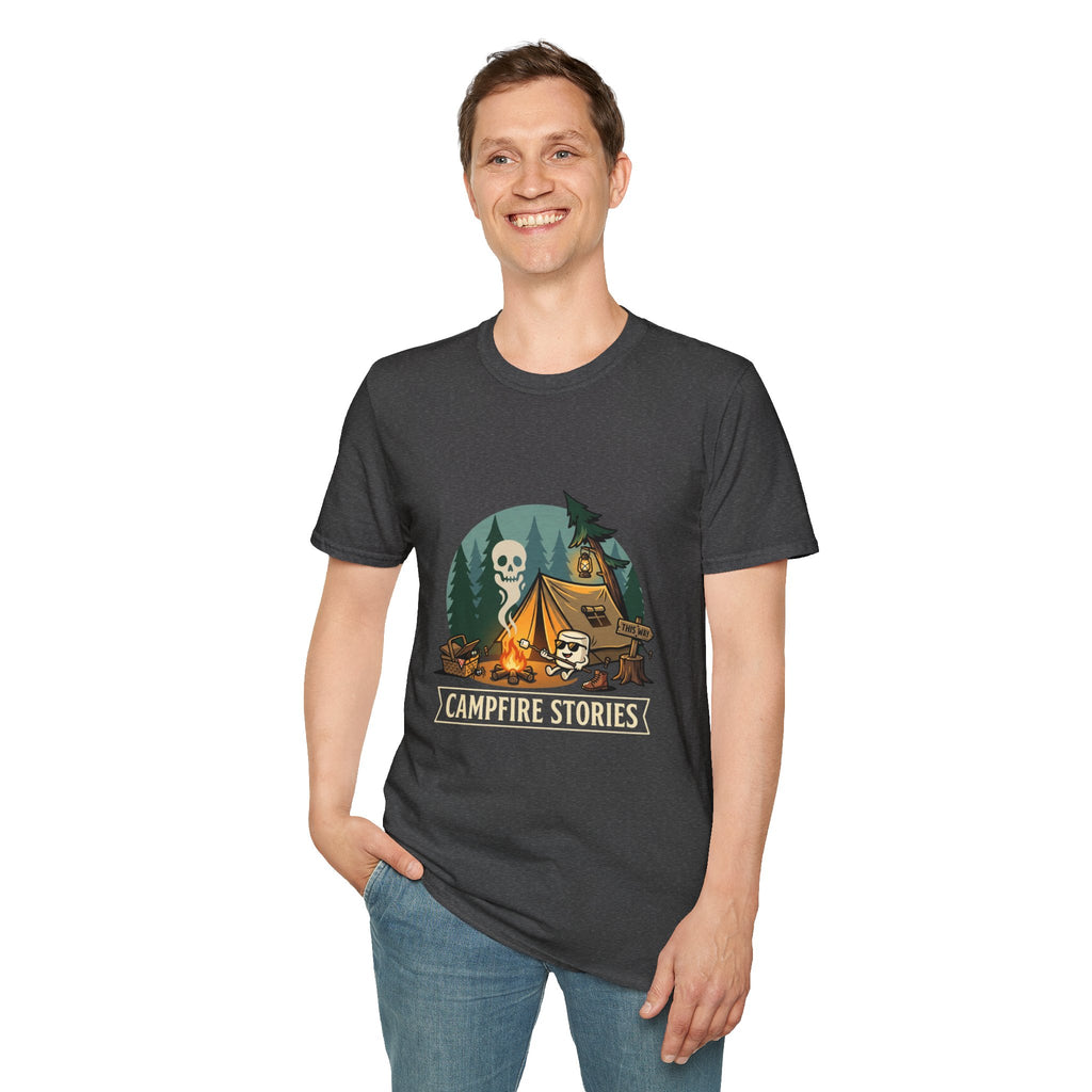 Camping Kills T-Shirt — Spooky Skull Campsite Graphic Tee