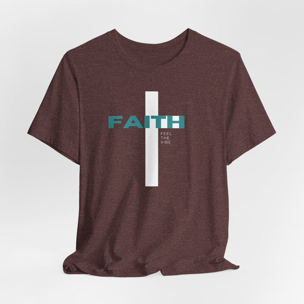 Faith Cross T-Shirt | Vertical Cross with FAITH text