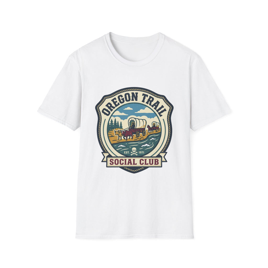 Oregon Trail  Gen X Social Club T-Shirt – Vintage Wagon Trail Graphic Tee