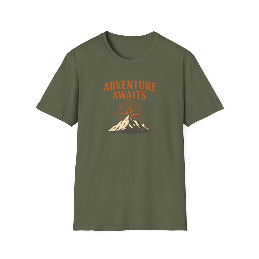Adventure Awaits Mountain Compass T-Shirt