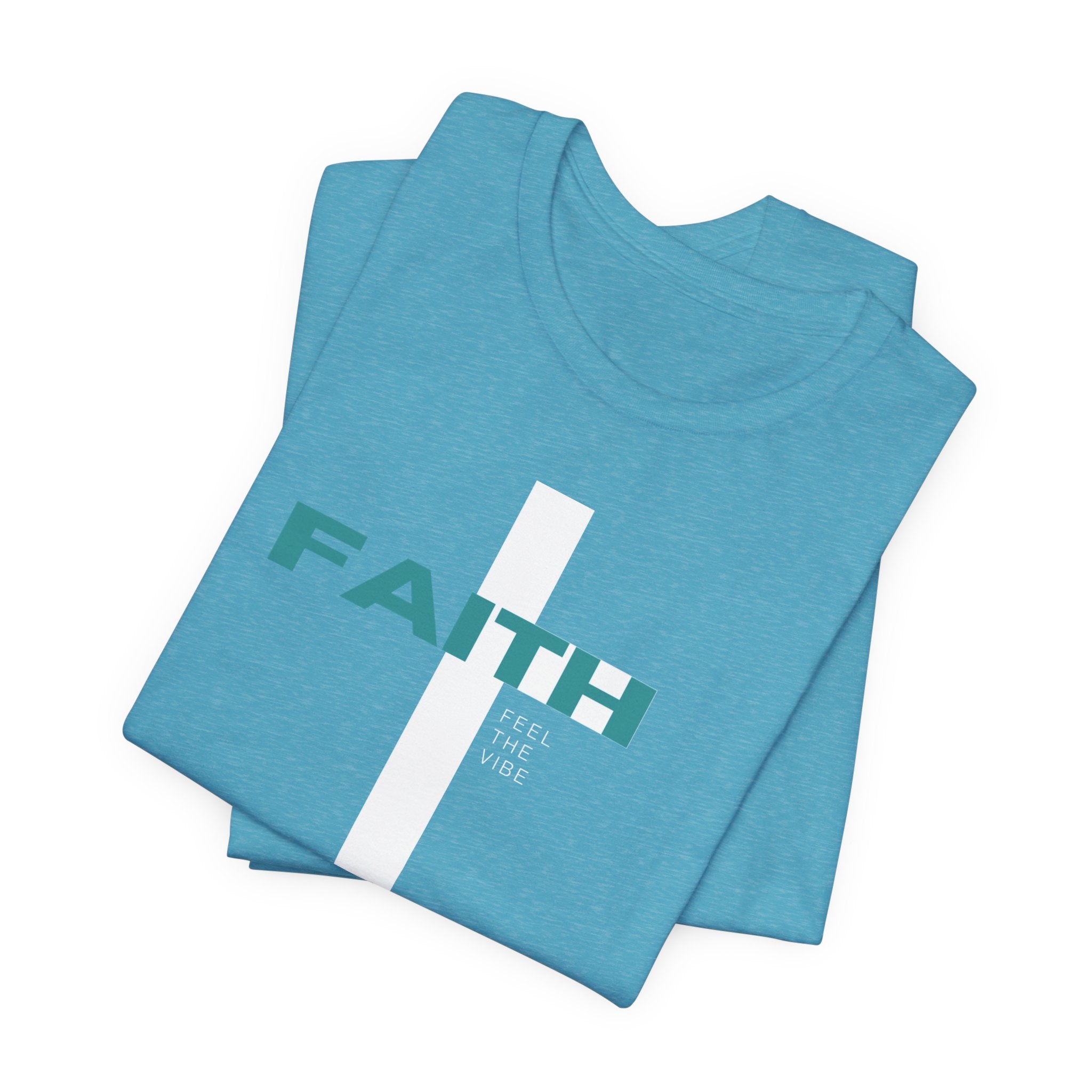 Faith Cross T-Shirt | Vertical Cross with FAITH text