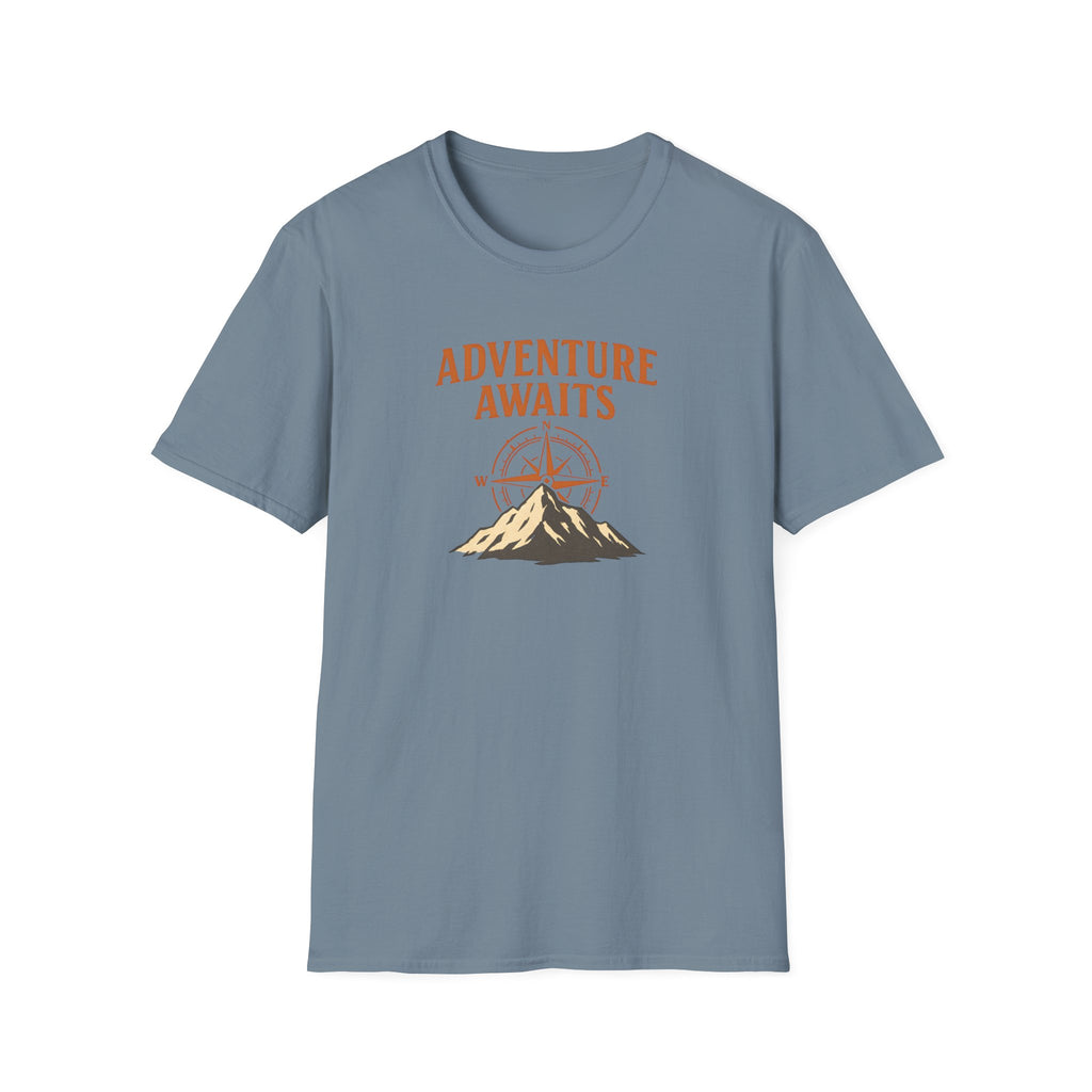 Adventure Awaits Mountain Compass T-Shirt