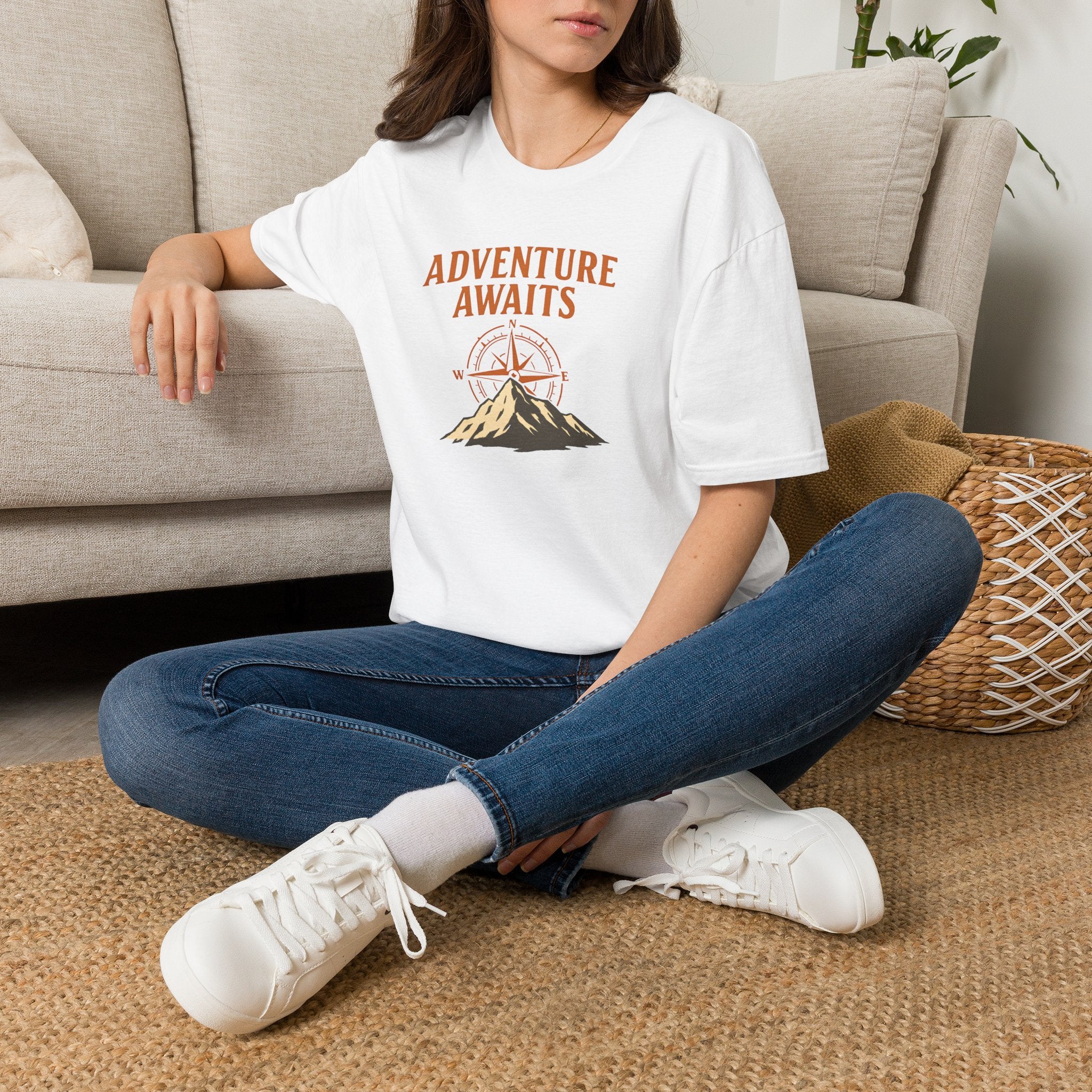 Adventure Awaits Mountain Compass T-Shirt