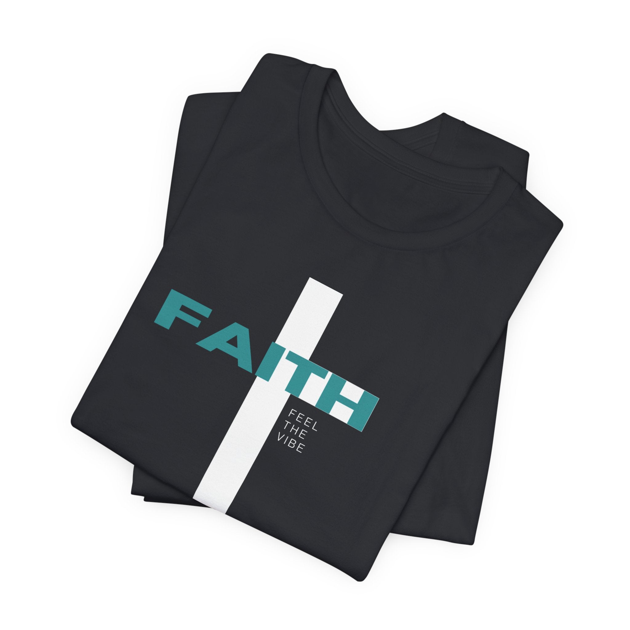 Faith Cross T-Shirt | Vertical Cross with FAITH text