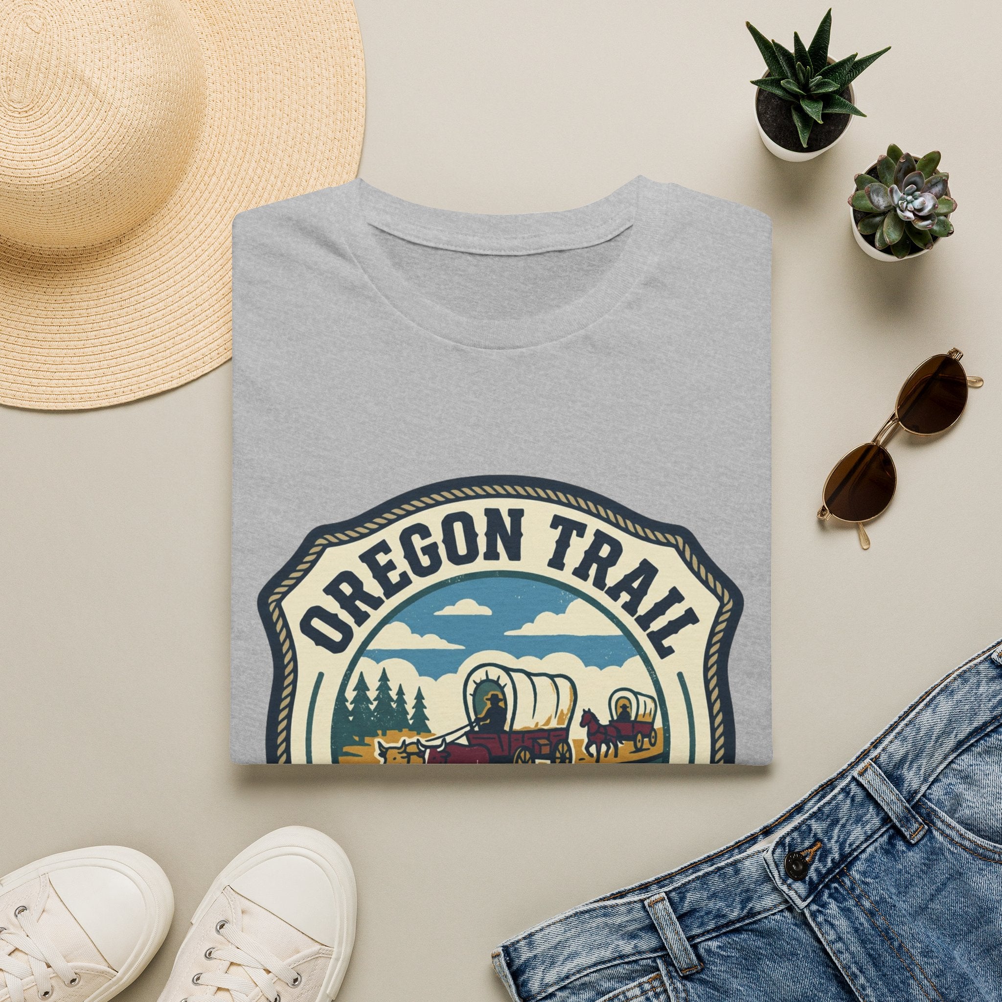 Oregon Trail  Gen X Social Club T-Shirt – Vintage Wagon Trail Graphic Tee