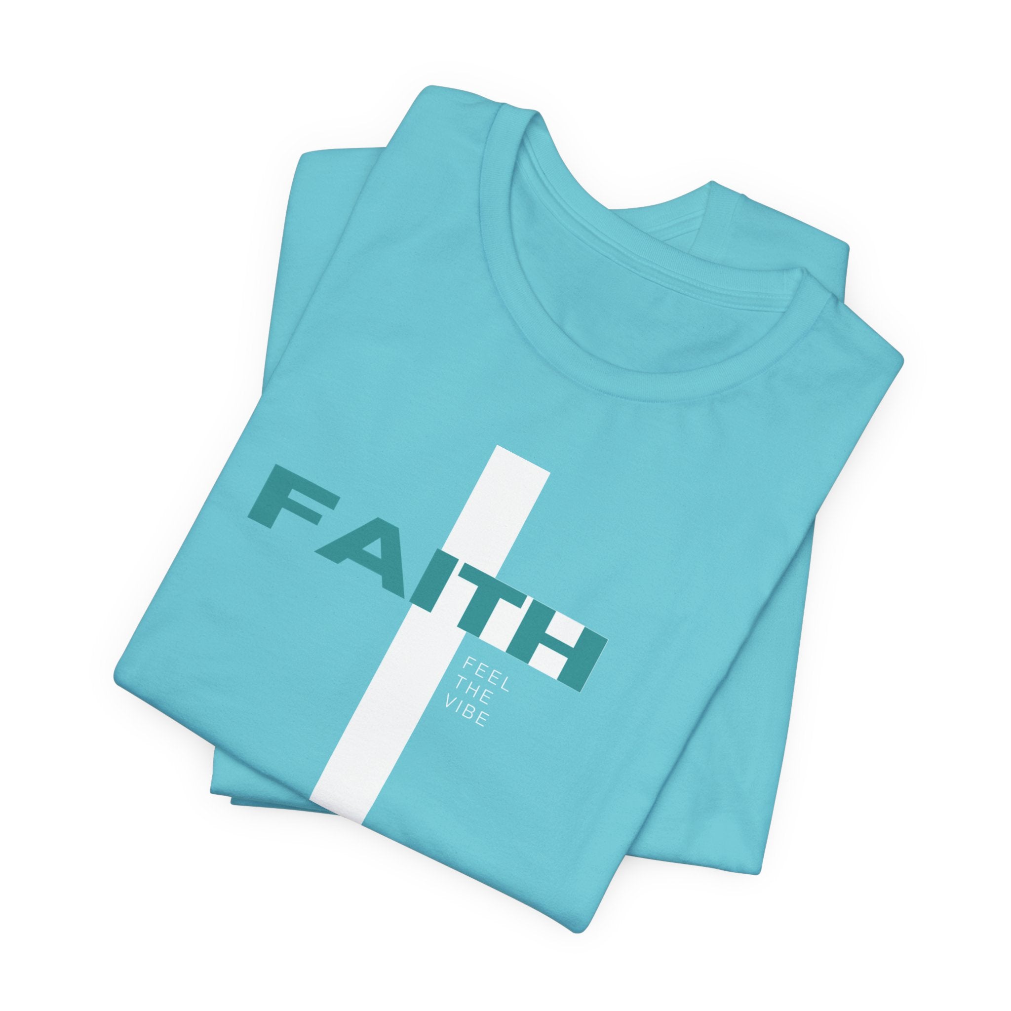 Faith Cross T-Shirt | Vertical Cross with FAITH text