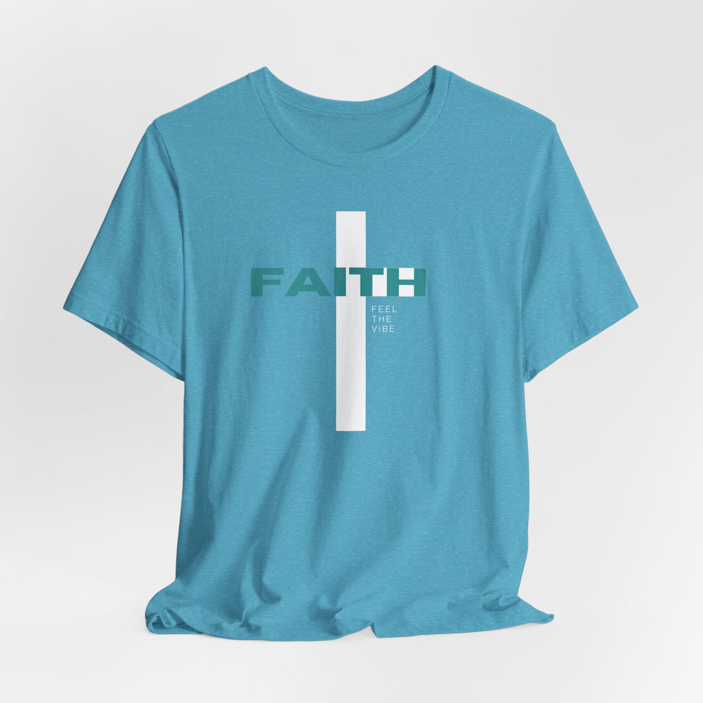 Faith Cross T-Shirt | Vertical Cross with FAITH text