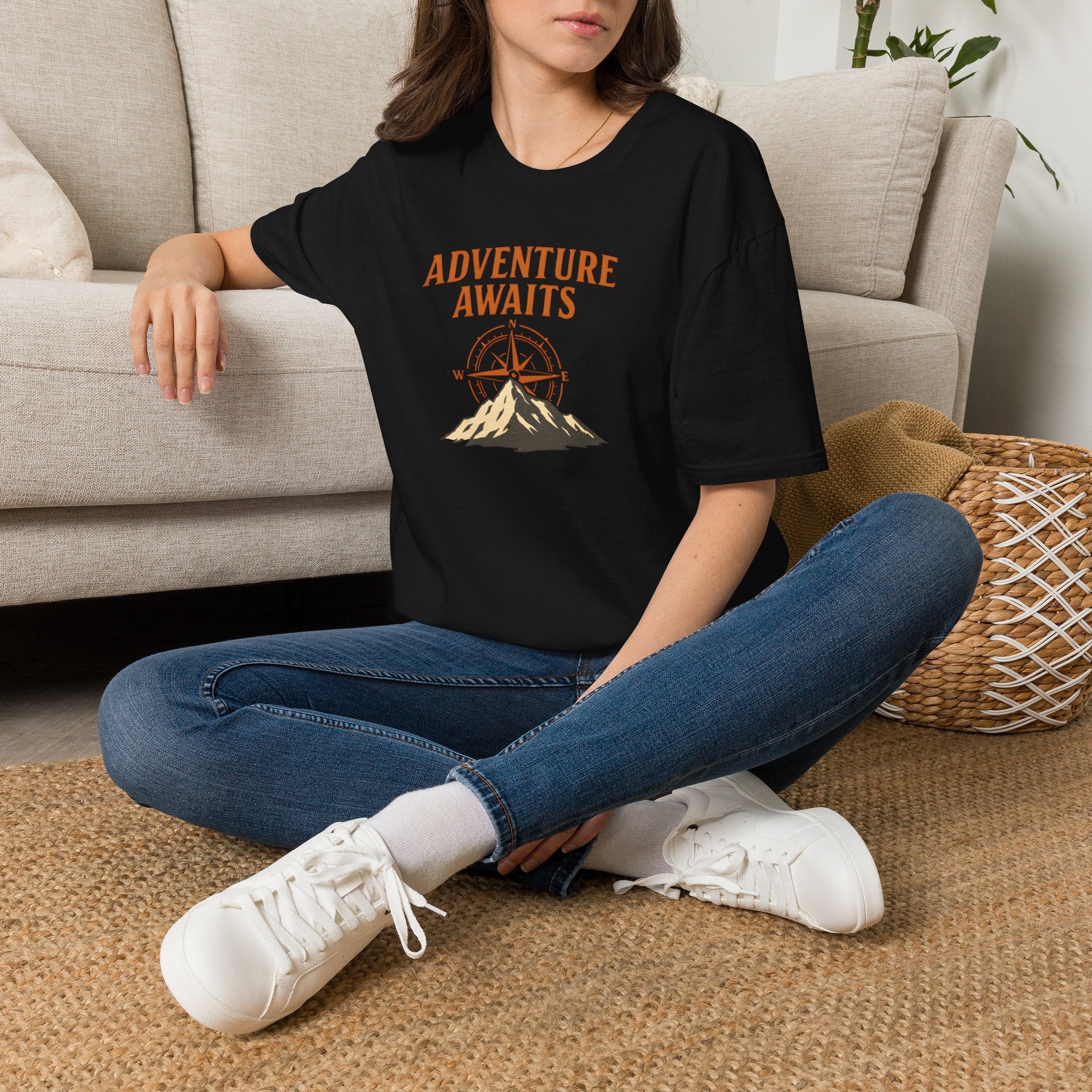 Adventure Awaits Mountain Compass T-Shirt