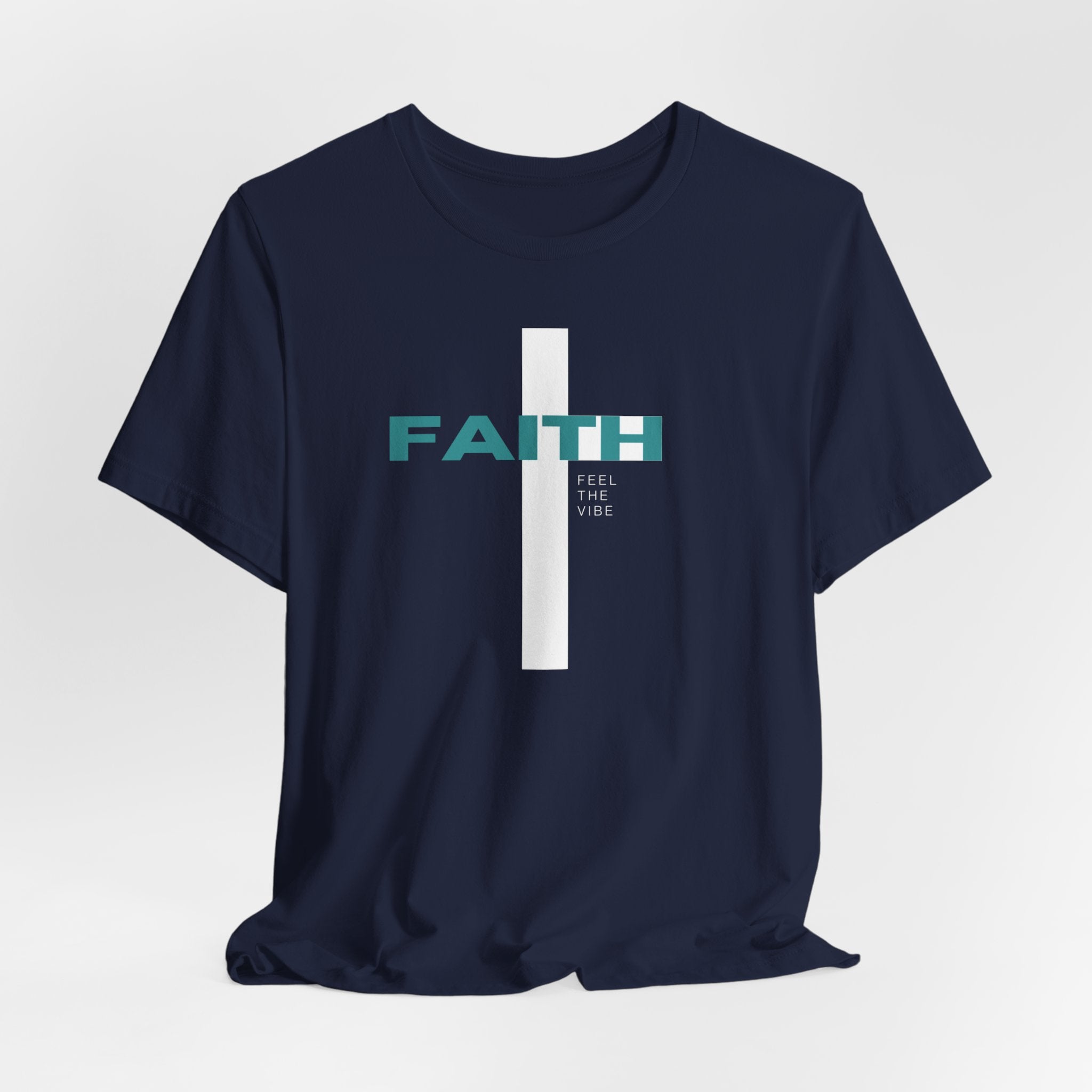 Faith Cross T-Shirt | Vertical Cross with FAITH text