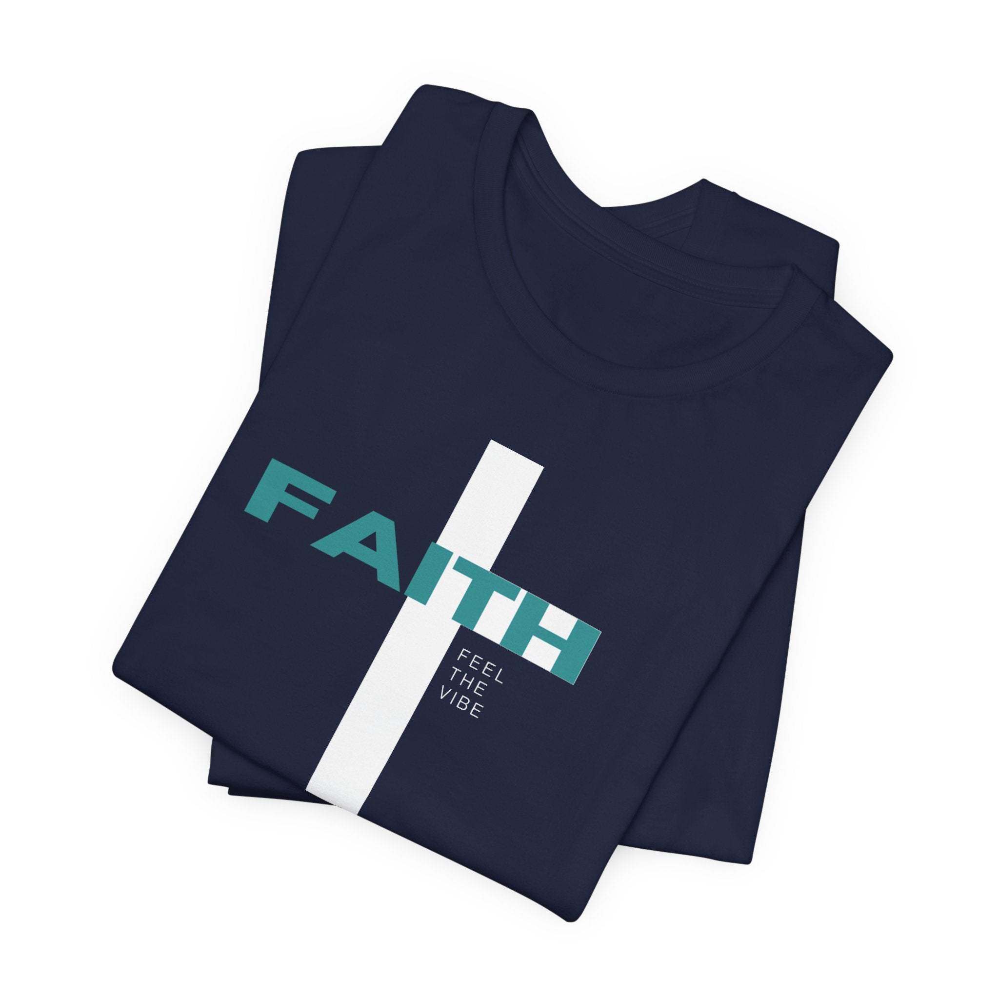 Faith Cross T-Shirt | Vertical Cross with FAITH text
