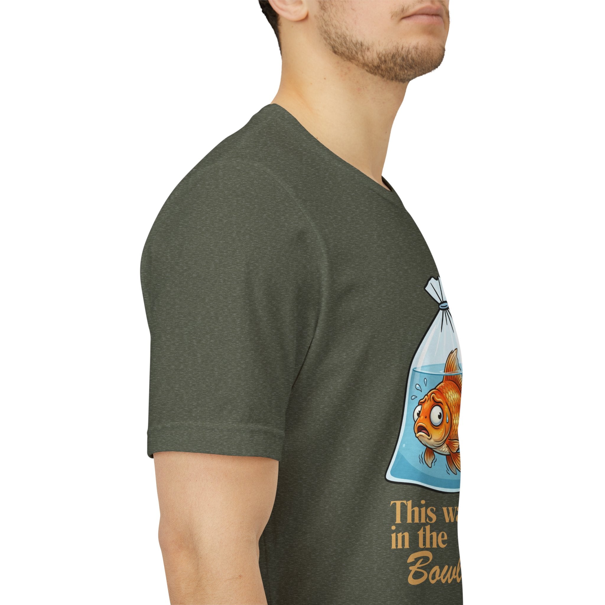 Copy of Goldfish in Bag This Wasn't in the Bowl-chure, T-Shirt | Funny Fish Illustration