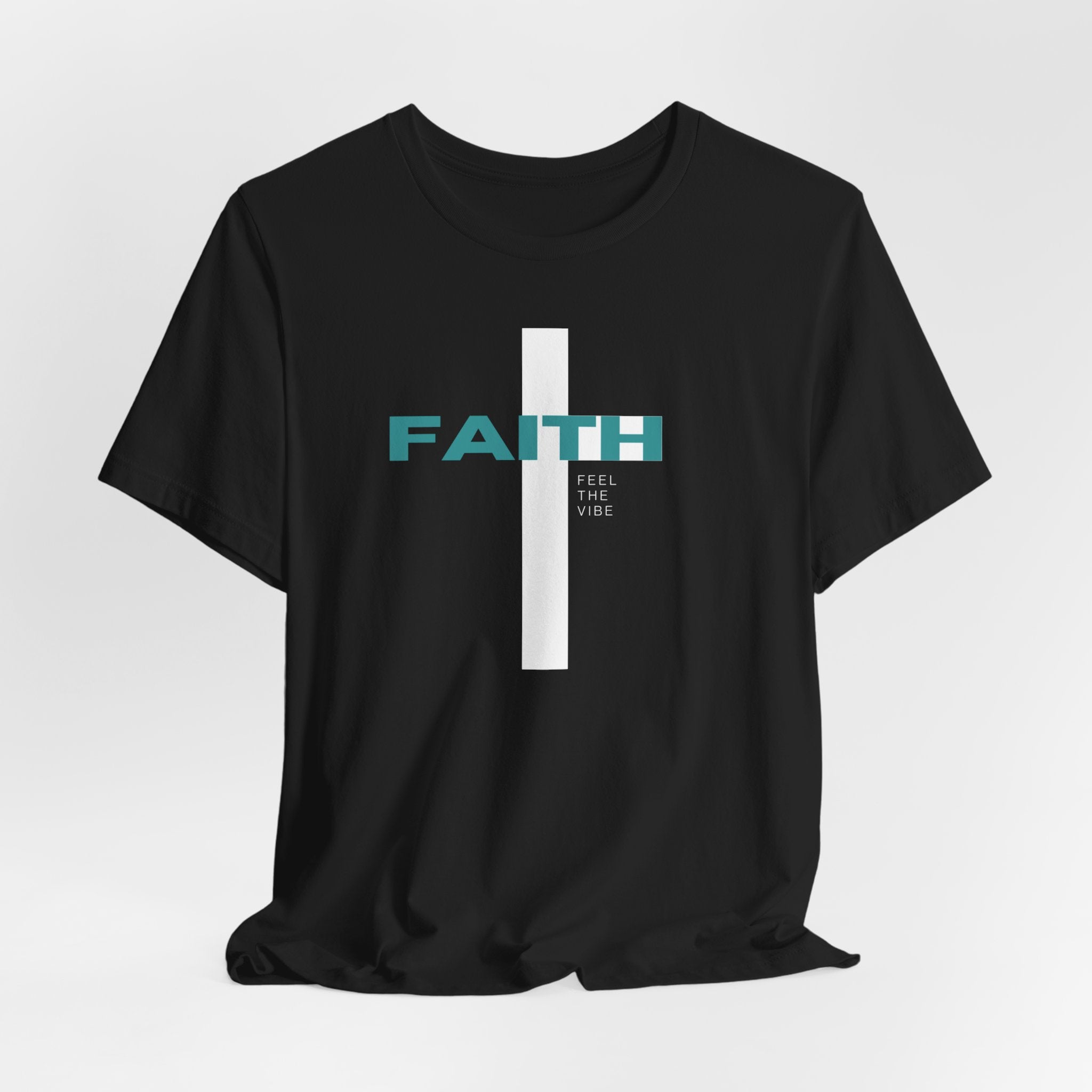 Faith Cross T-Shirt | Vertical Cross with FAITH text