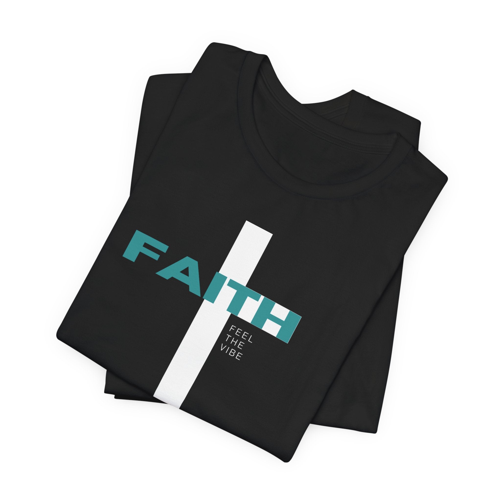 Faith Cross T-Shirt | Vertical Cross with FAITH text
