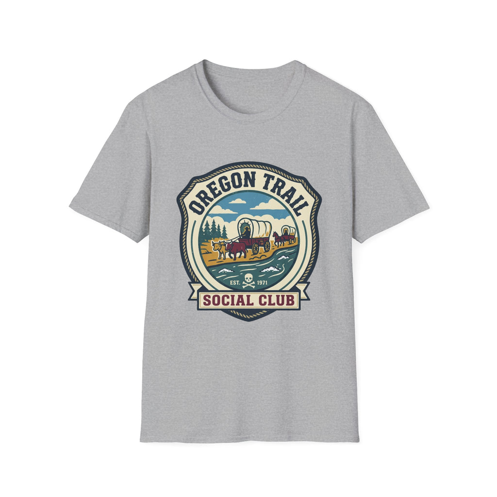 Oregon Trail  Gen X Social Club T-Shirt – Vintage Wagon Trail Graphic Tee