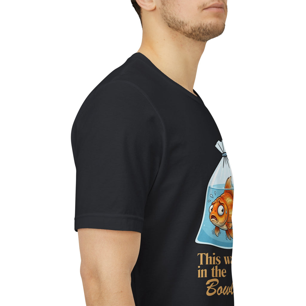 Copy of Goldfish in Bag This Wasn't in the Bowl-chure, T-Shirt | Funny Fish Illustration