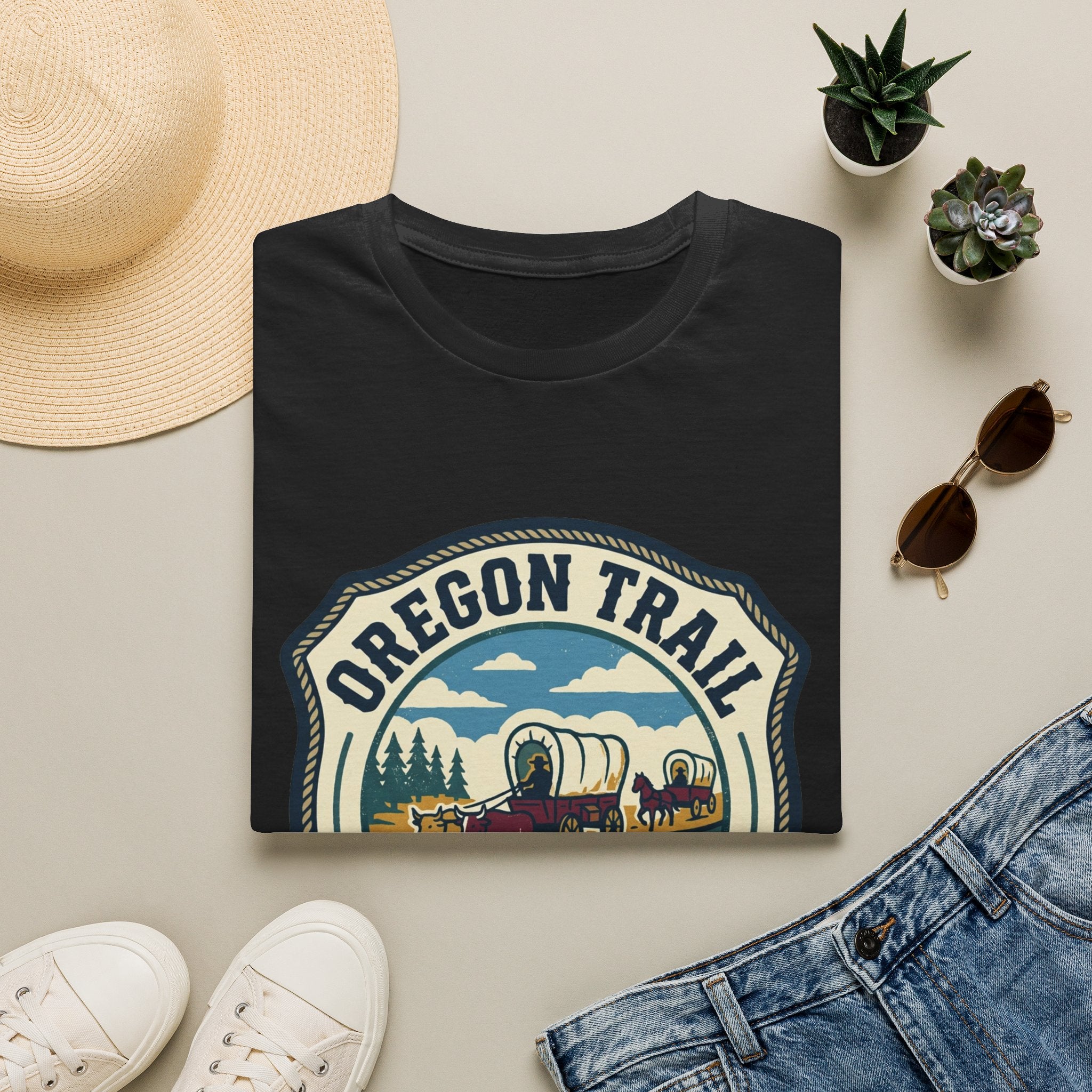 Oregon Trail  Gen X Social Club T-Shirt – Vintage Wagon Trail Graphic Tee
