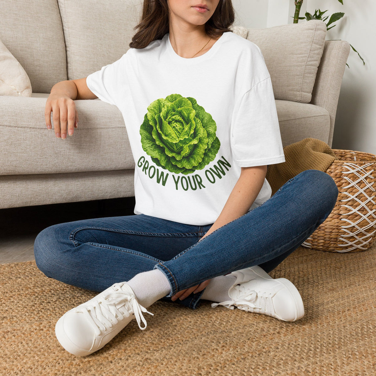Lettuce Graphic T-Shirt — "Grow Your Own" Eco Garden Tee